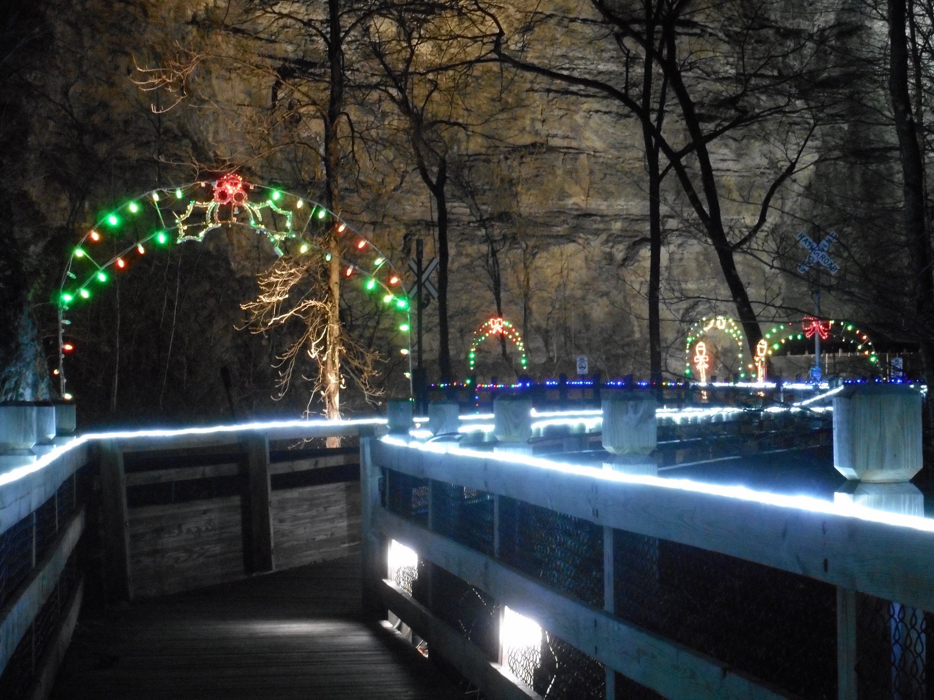 Weihnachtslichter in Virginia