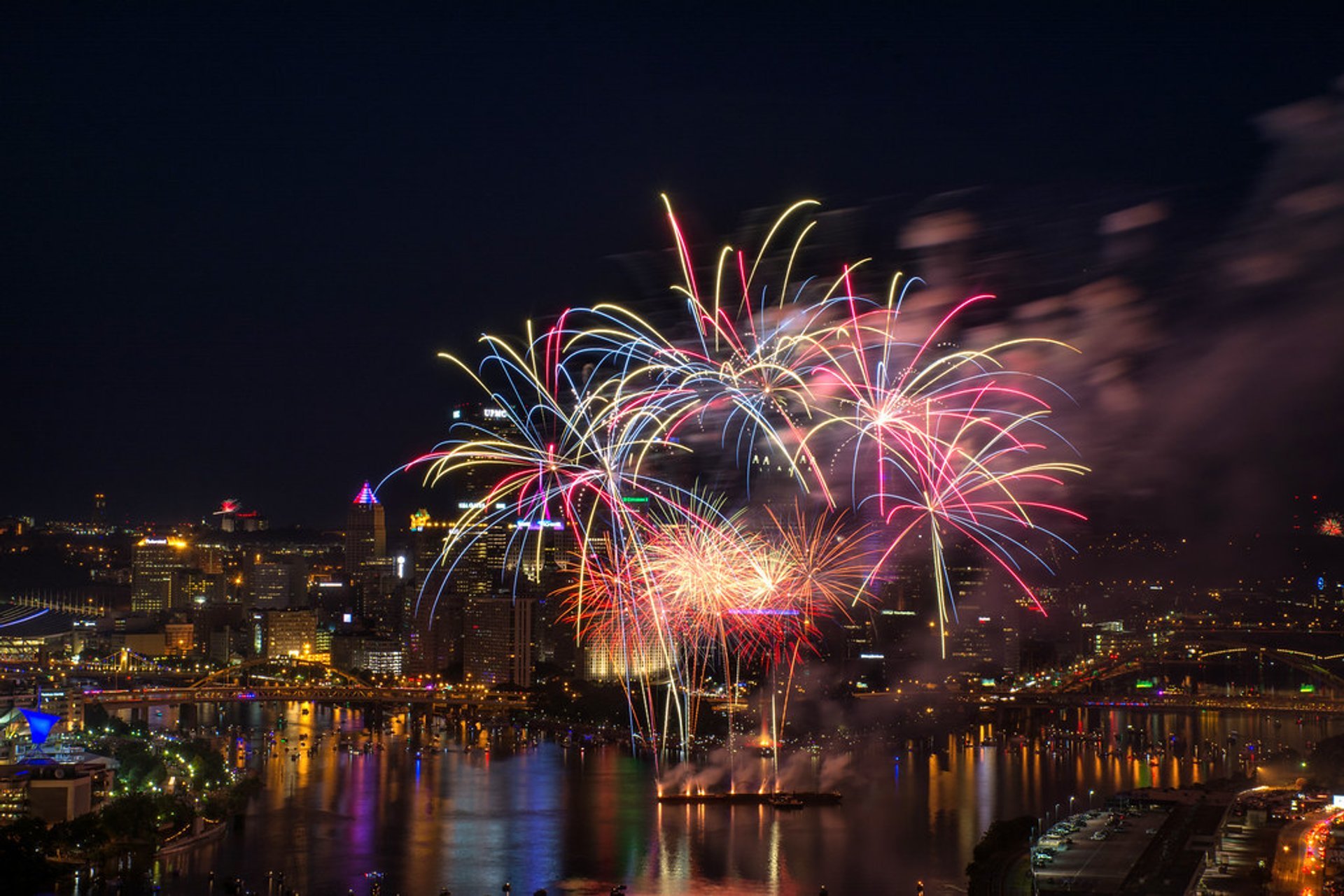 Fuegos artificiales y eventos del 4 de julio en Pittsburgh