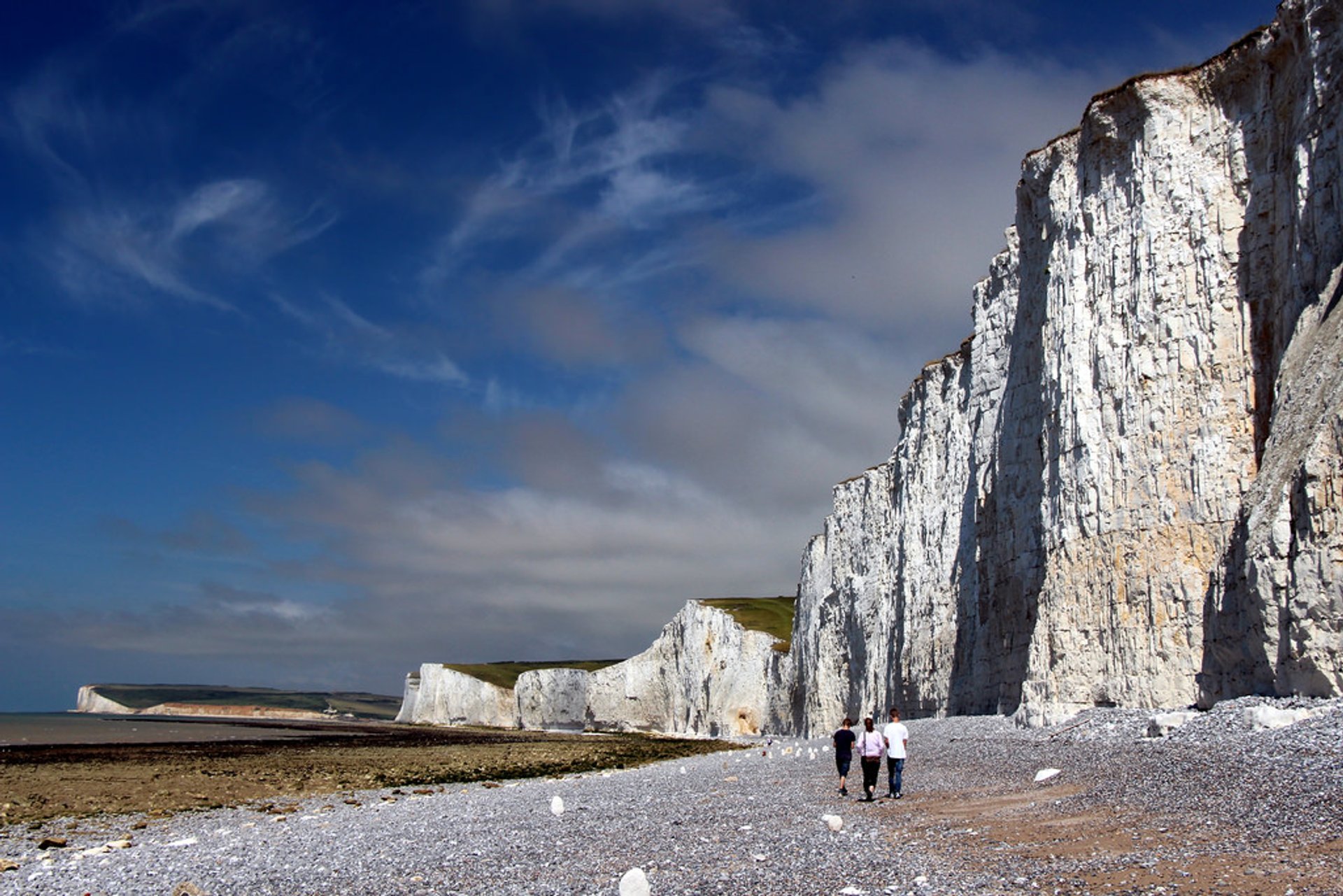 Les falaises de tilleul de East Sussex