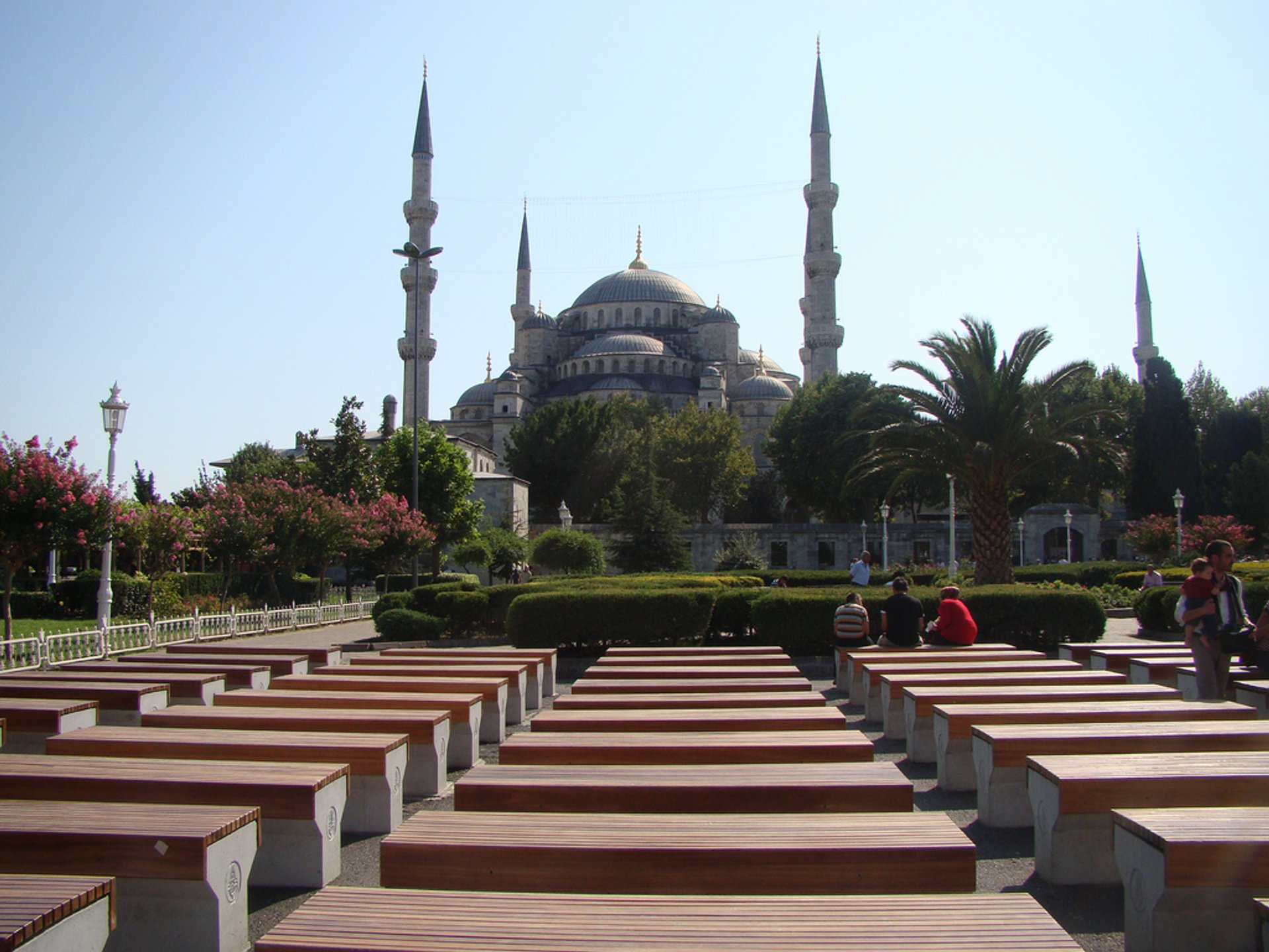 Chamada à oração entre a Mesquita Azul e Hagia Sophia