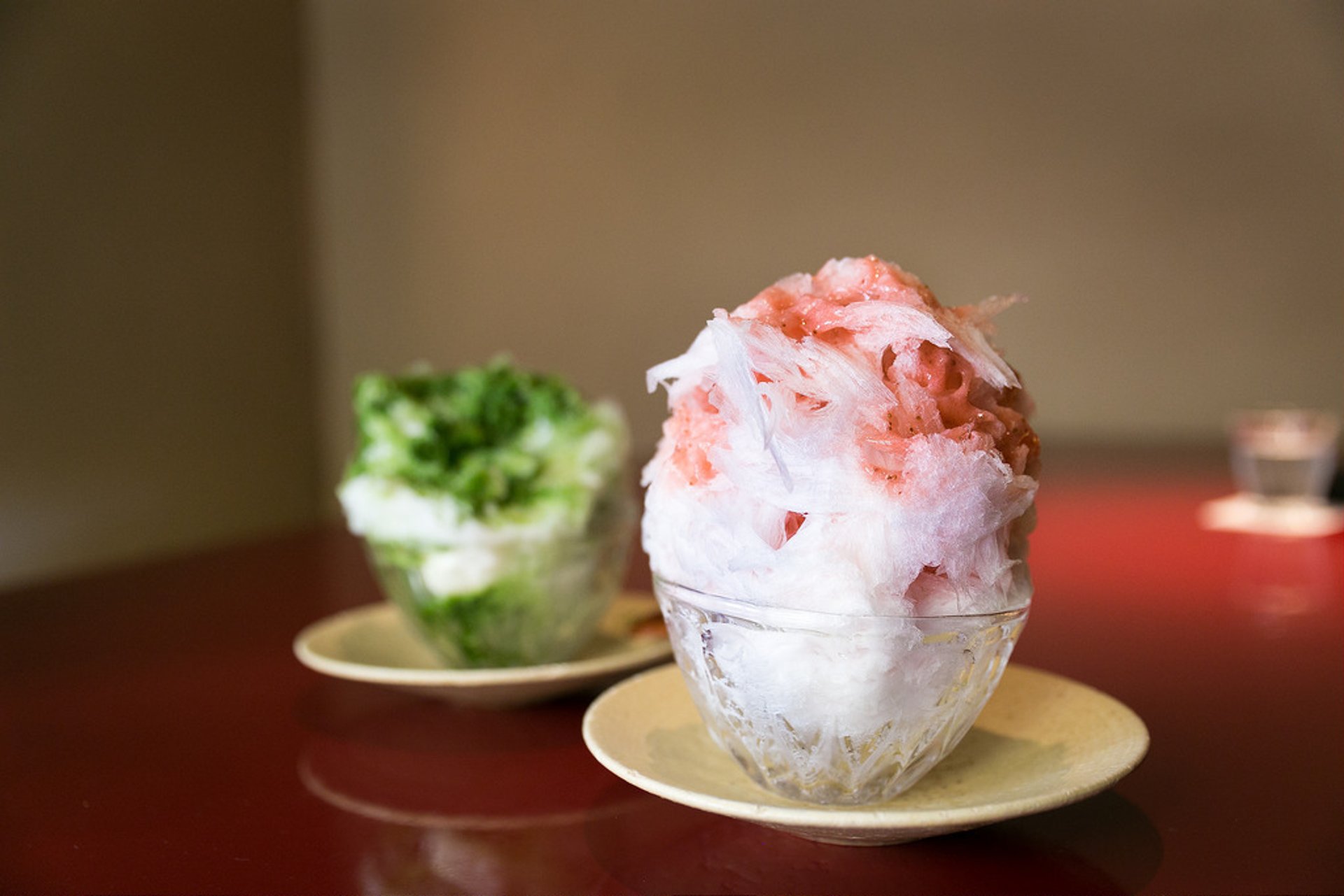 Kakigori oder geschältes Eis