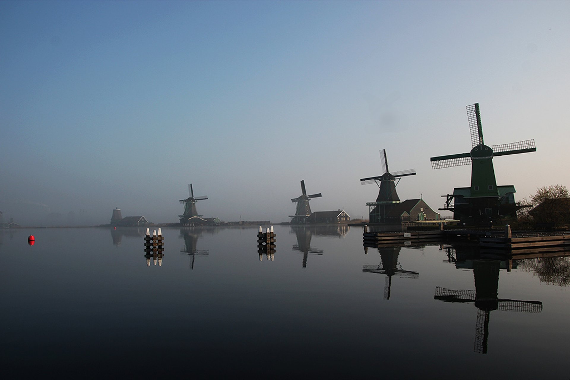 Campo holandês e moinhos de vento