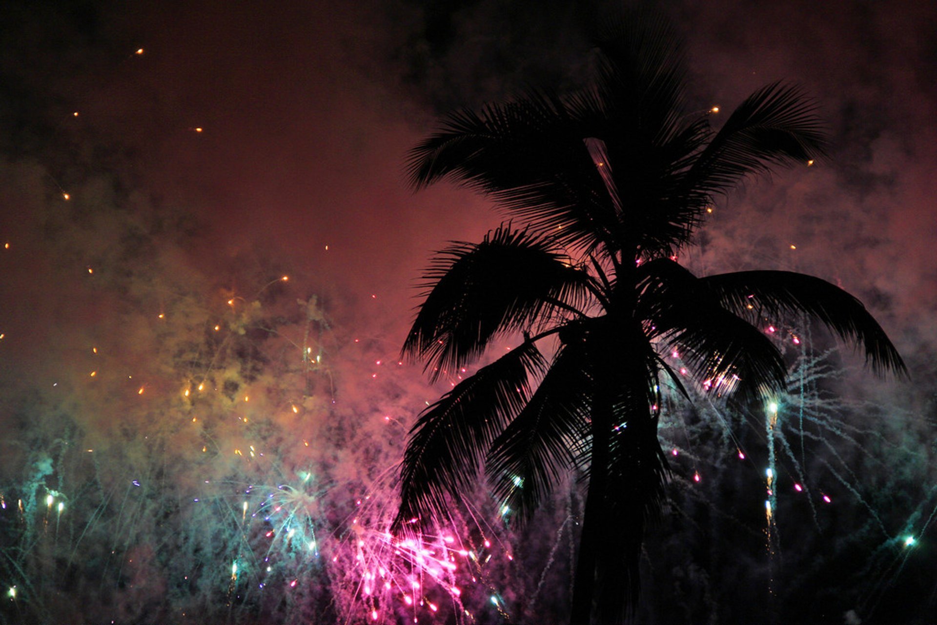 Dónde puedes ver fuegos artificiales en la Bahía de Tampa durante