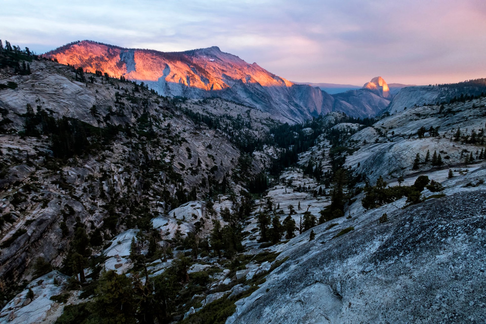 clouds rest from yosemite valley