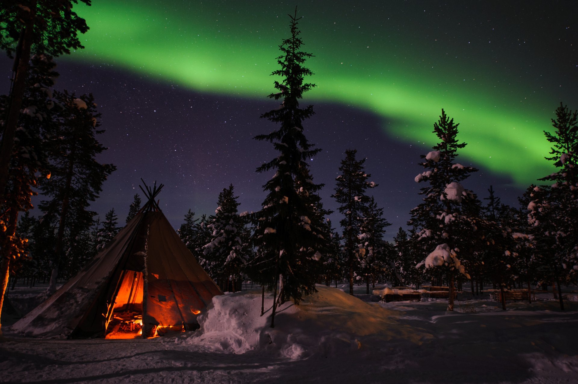 Nordlichter oder Aurora Borealis