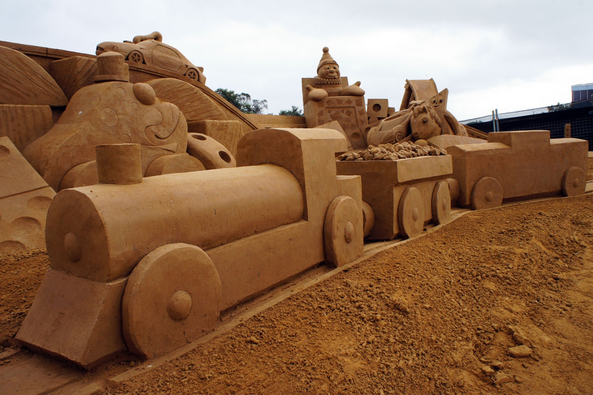 Escultura de areia Austrália