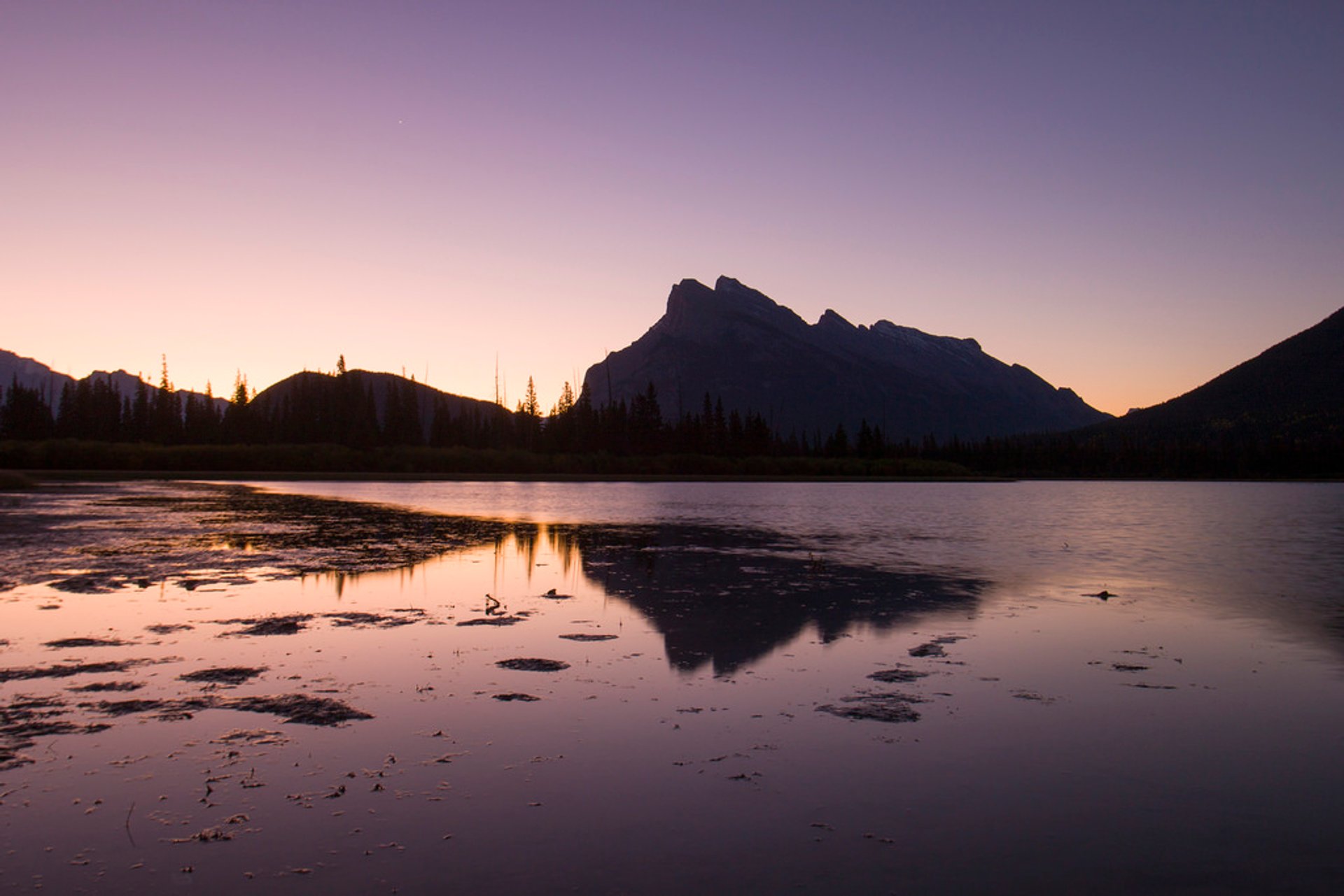 Amanecer y atardecer en Los Lagos Vermilion