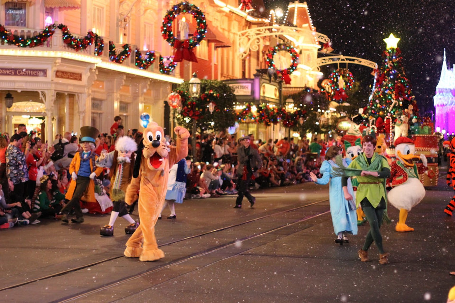 Magia do natal em Disney World