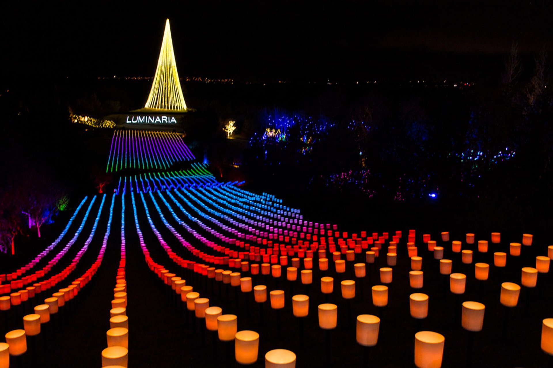 Luzes de Natal em Salt Lake City