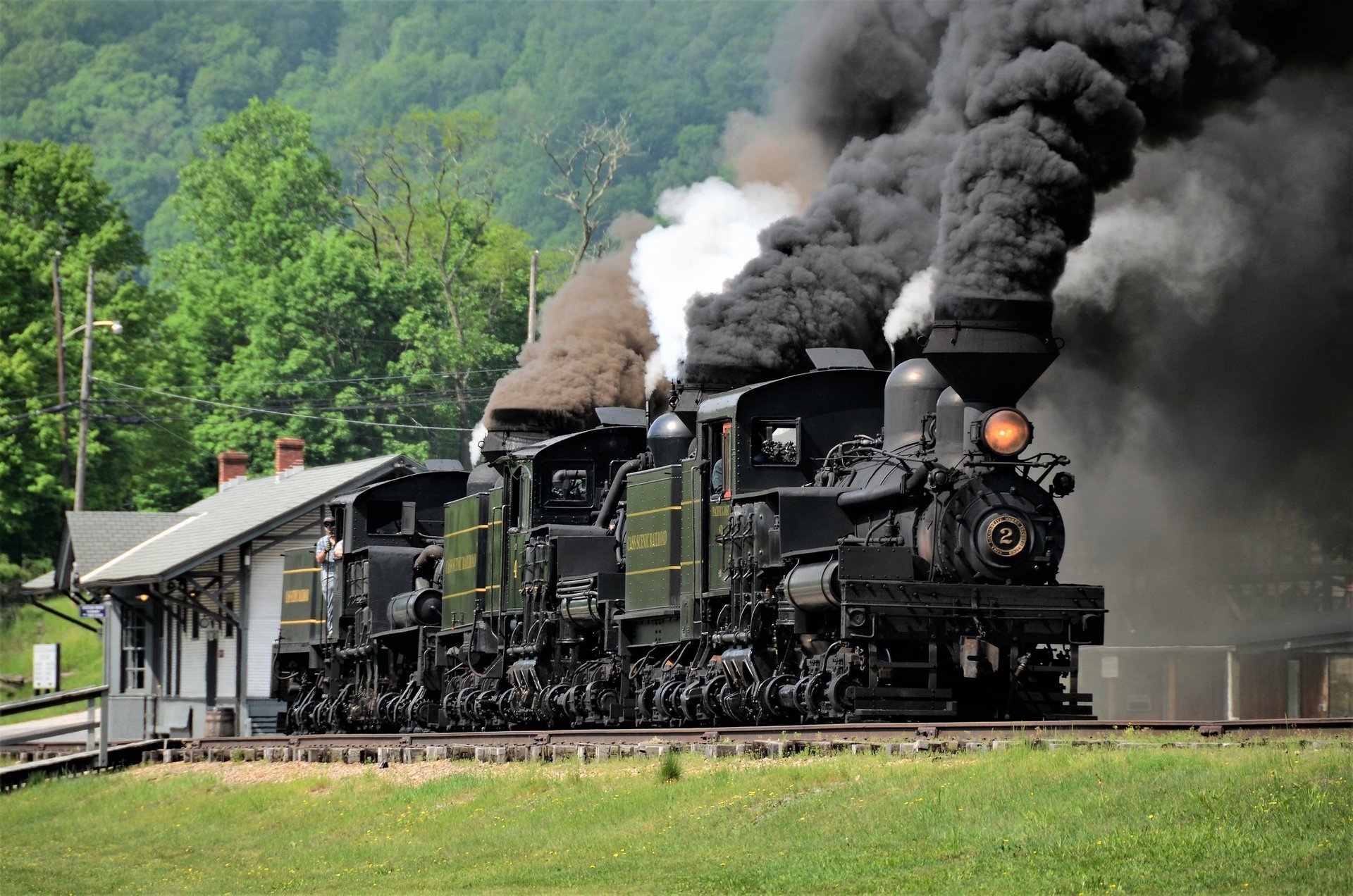 Fall Colors in the Appalachians at the Cass Scenic Railroad