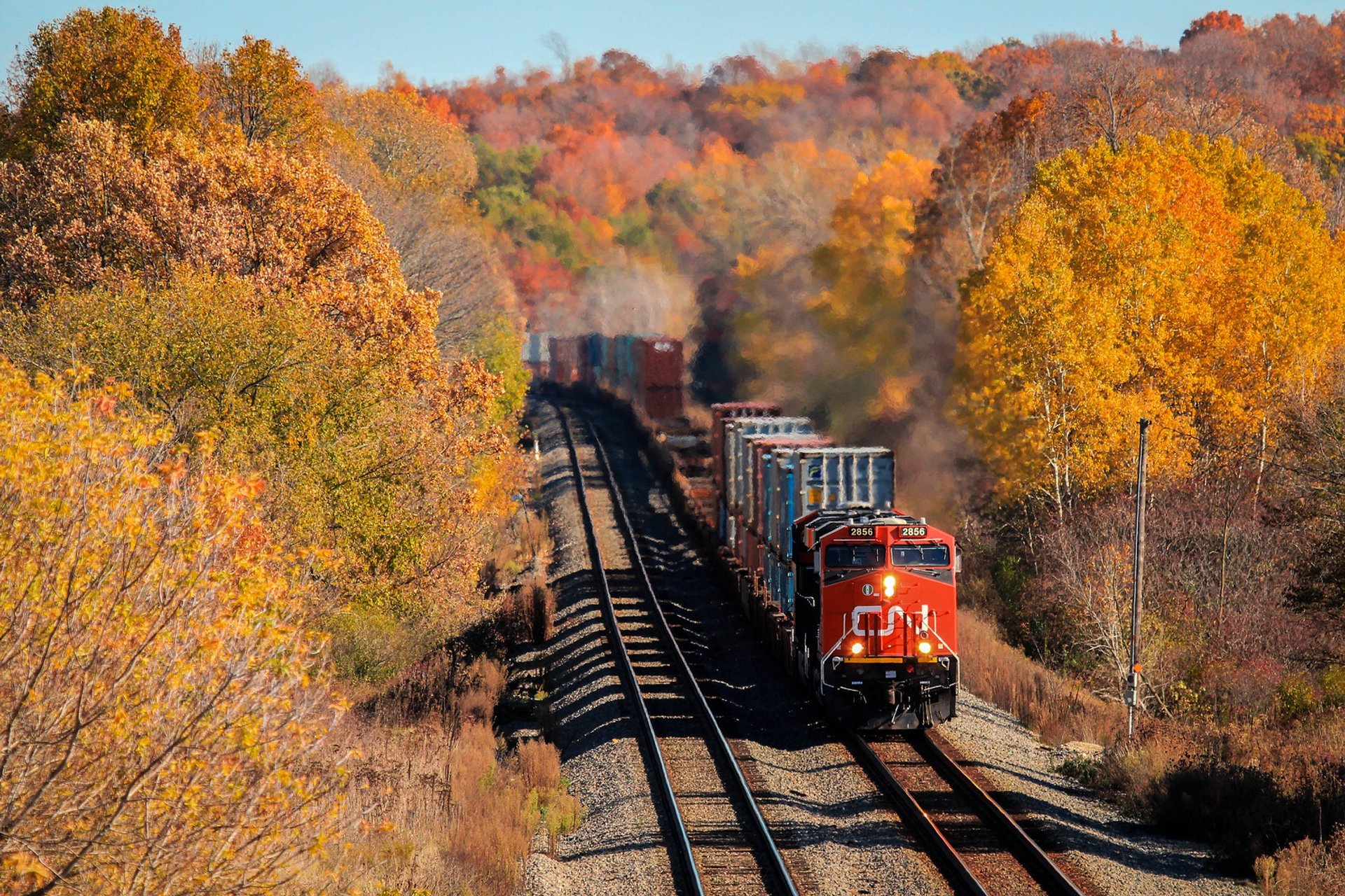 Colores de otoño de Wisconsin
