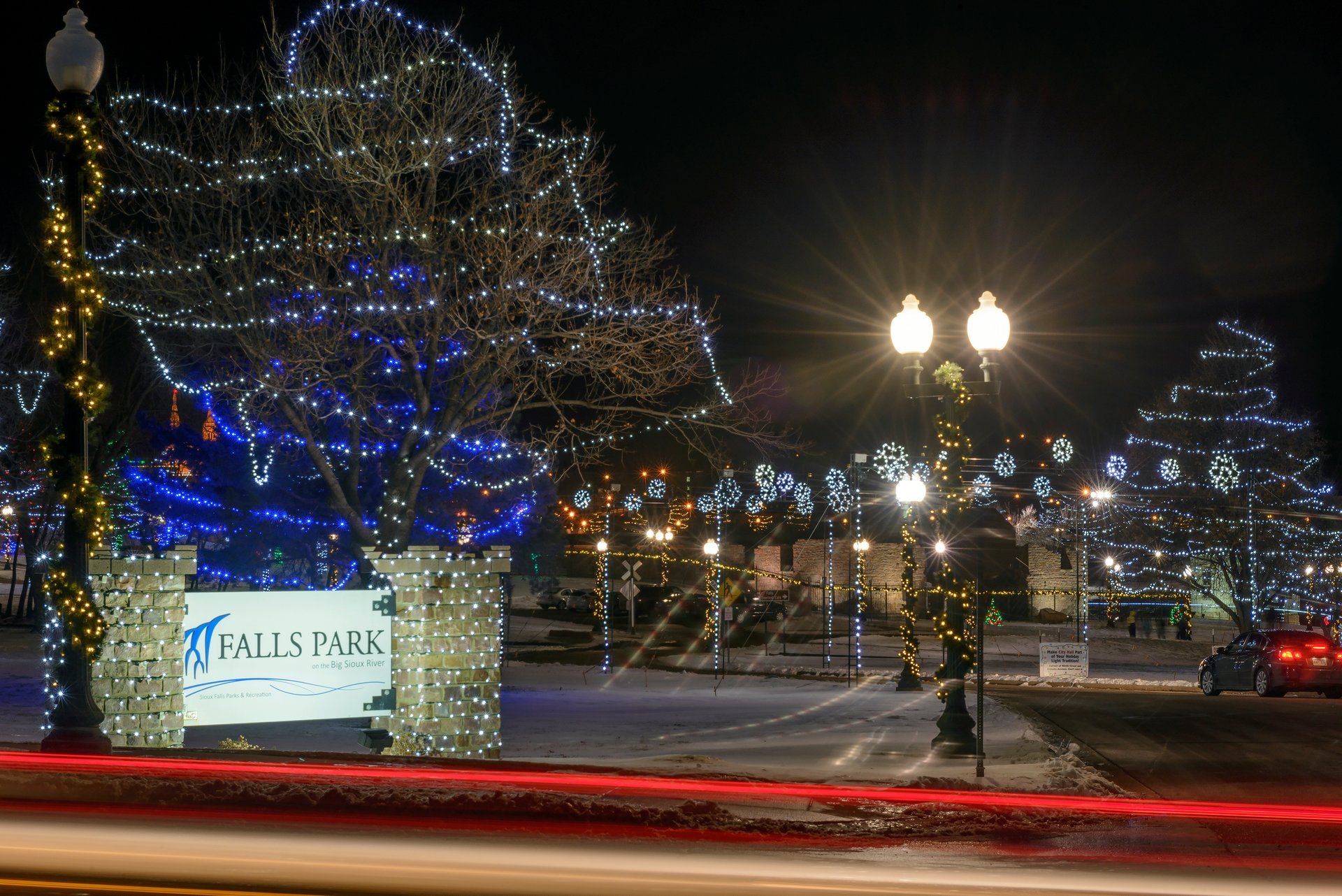 Winter Wonderland en Falls Park