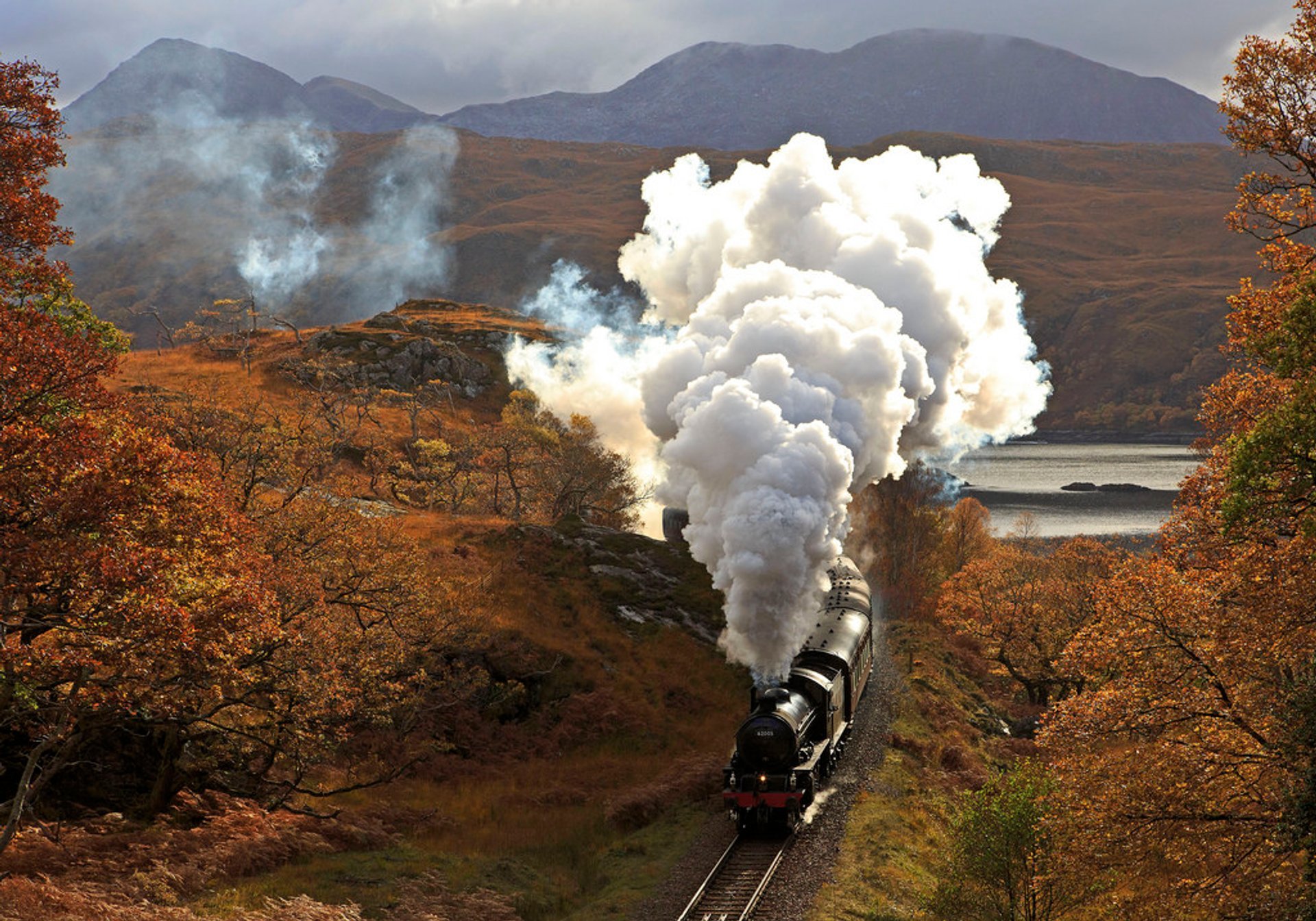 O trem de vapor jacobita