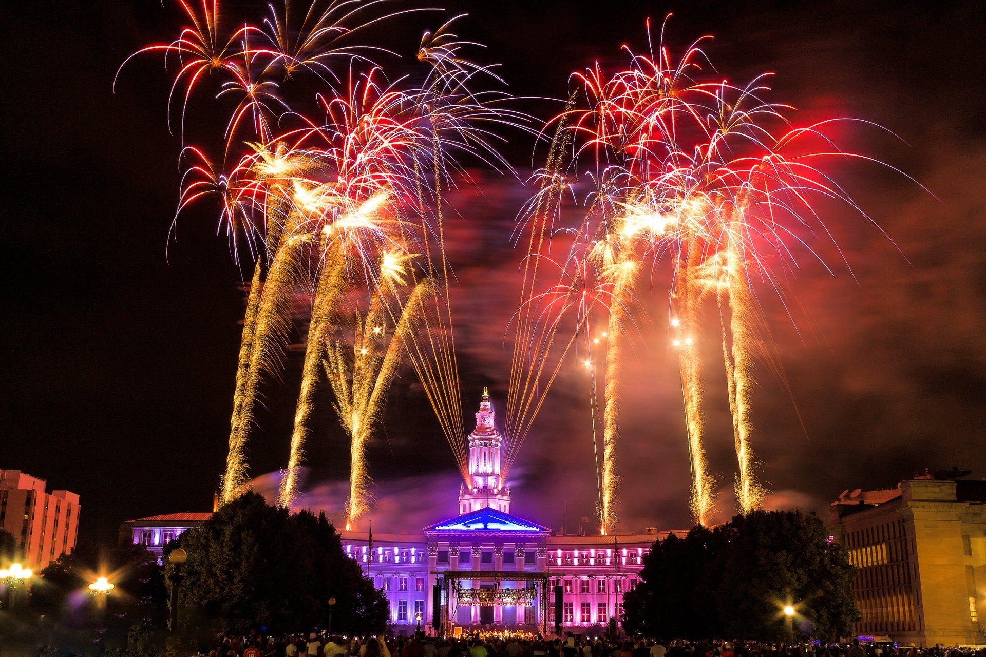 Queima de fogos e eventos do 4 de julho no Colorado