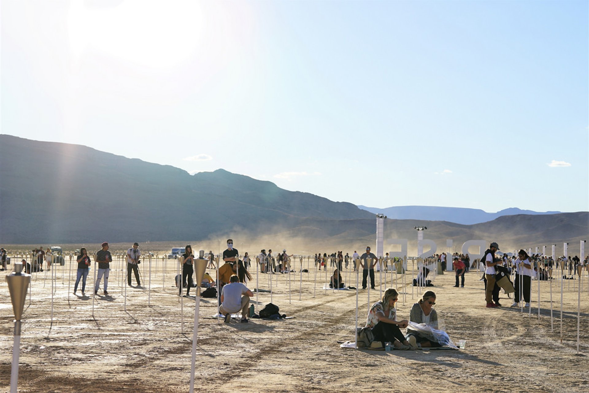 The City in the Desert, The city grid of Las Vegas rises from the Nevada  desert., Las Vegas