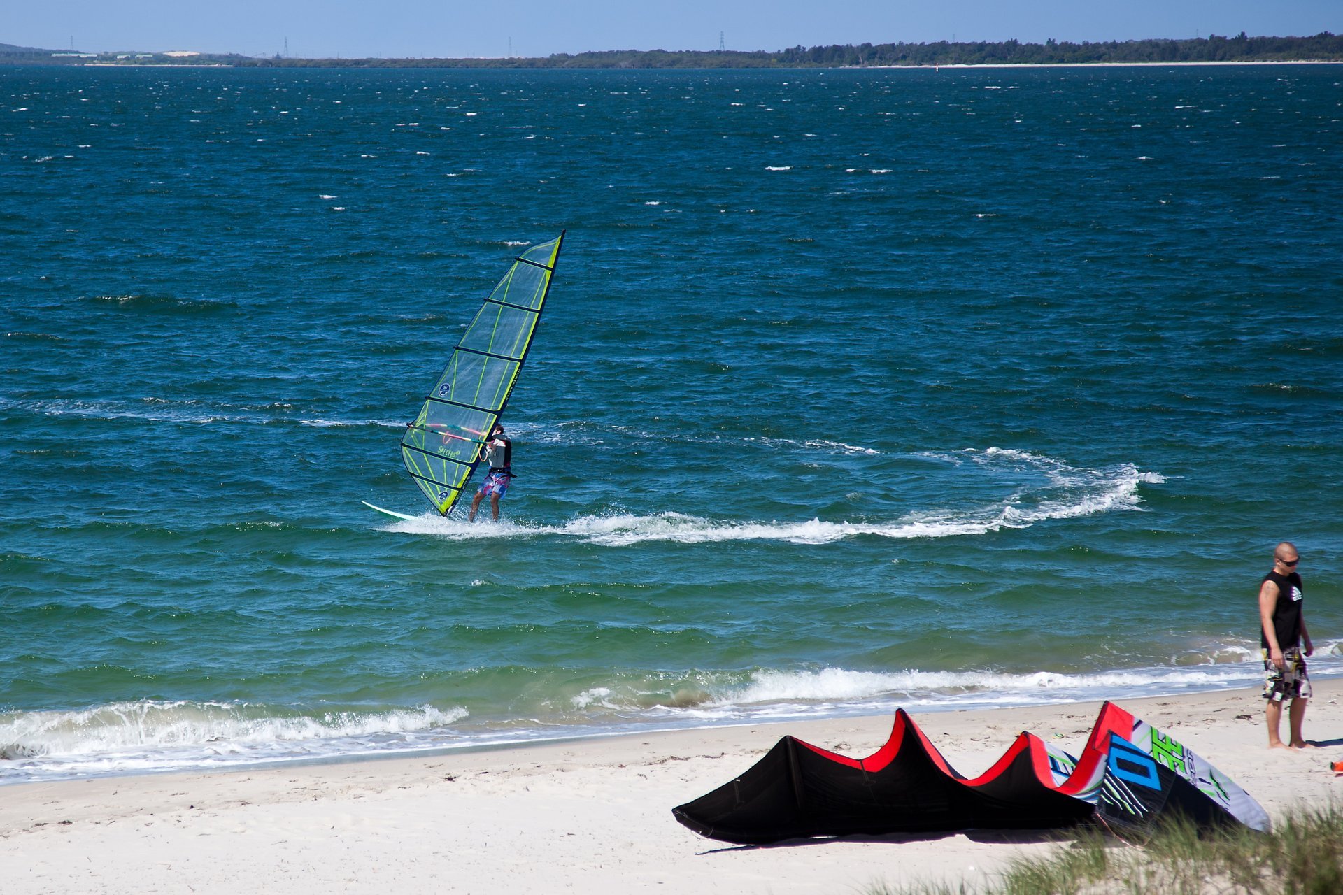 Kitesurf et planche à voile