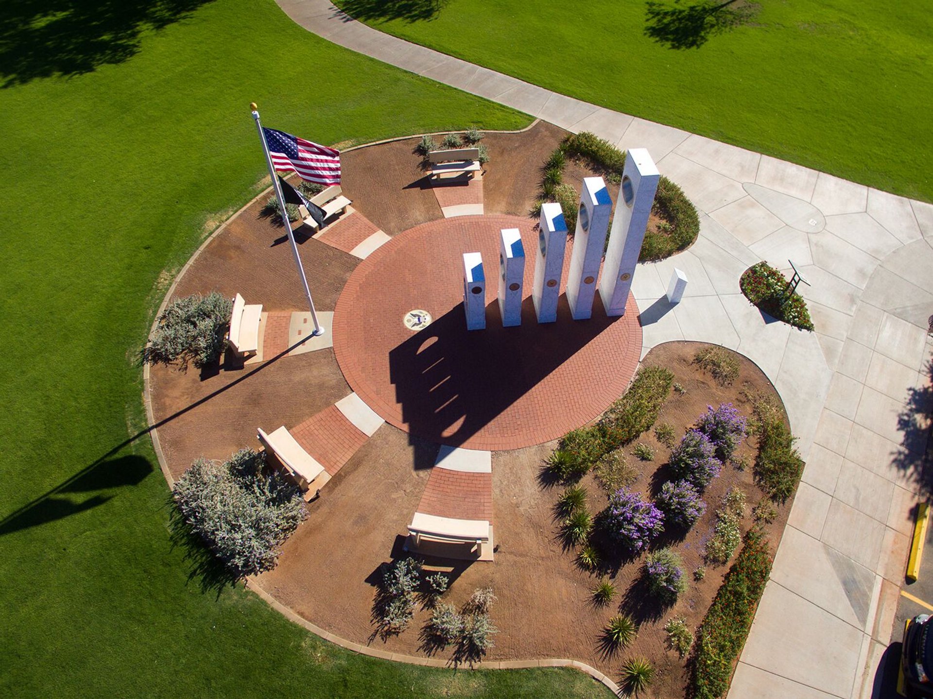 Solar Spotlight at the Anthem Veterans Memorial