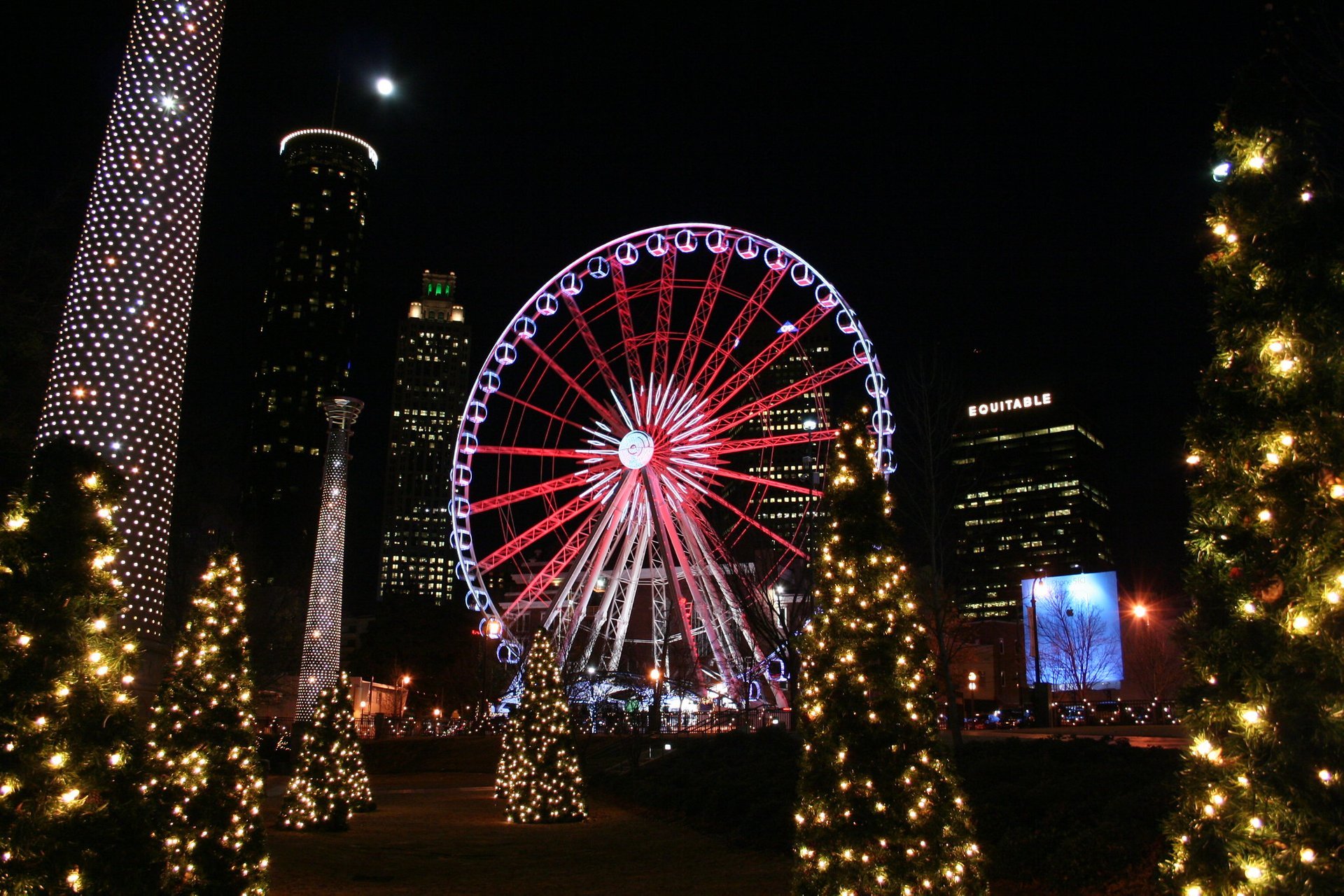 Luzes de Natal em Atlanta