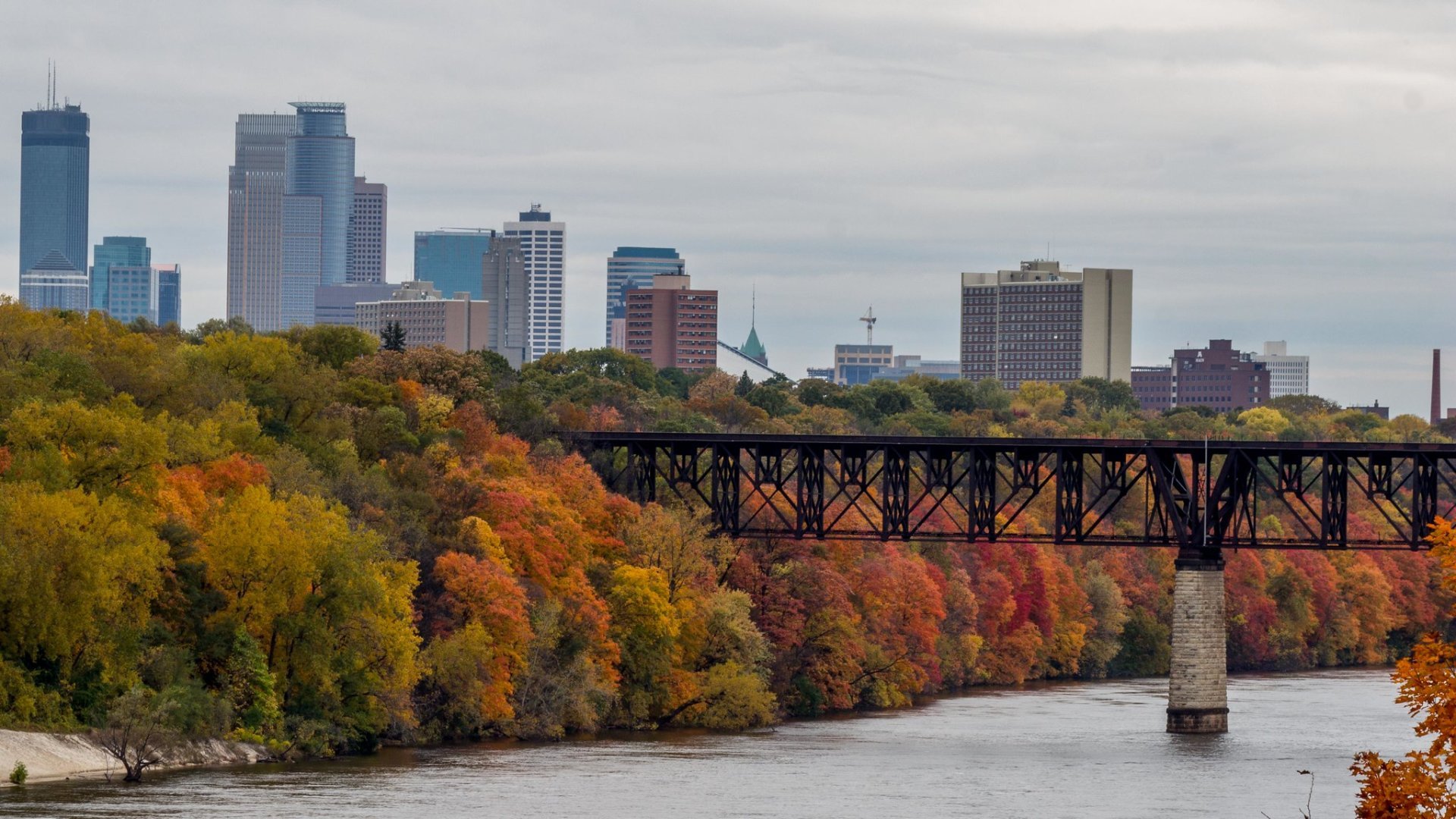 Colores de otoño de Minneapolis