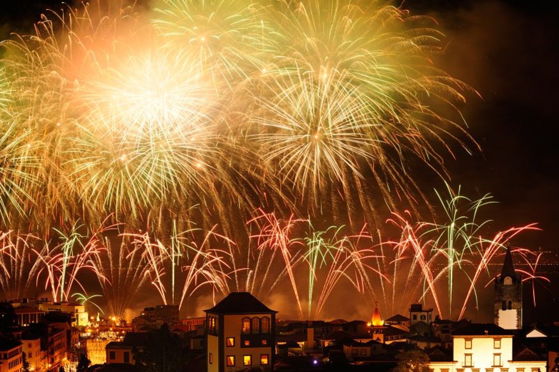 Les feux d'artifice du Nouvel An