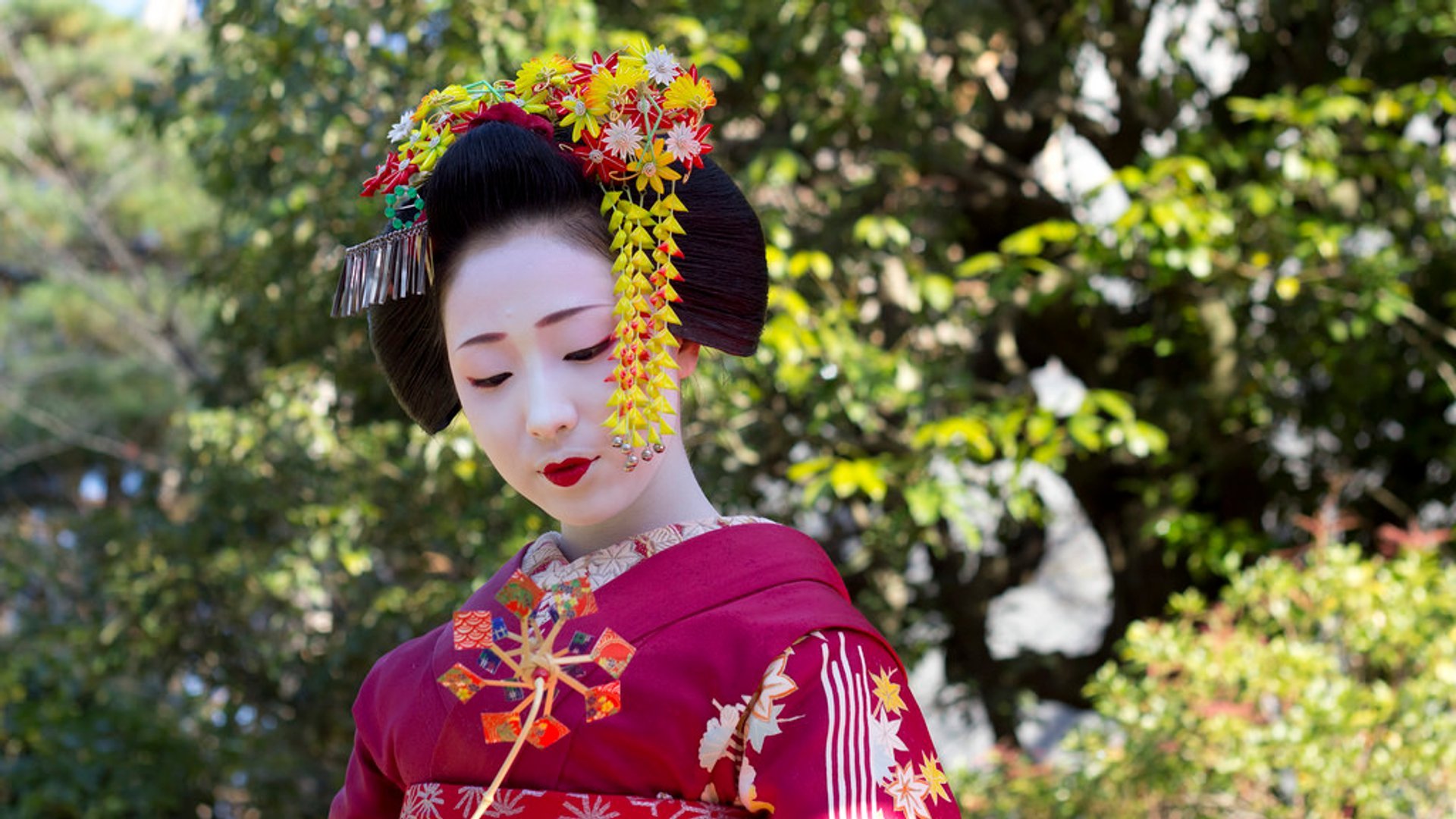 Geisha bailando en Kyoto