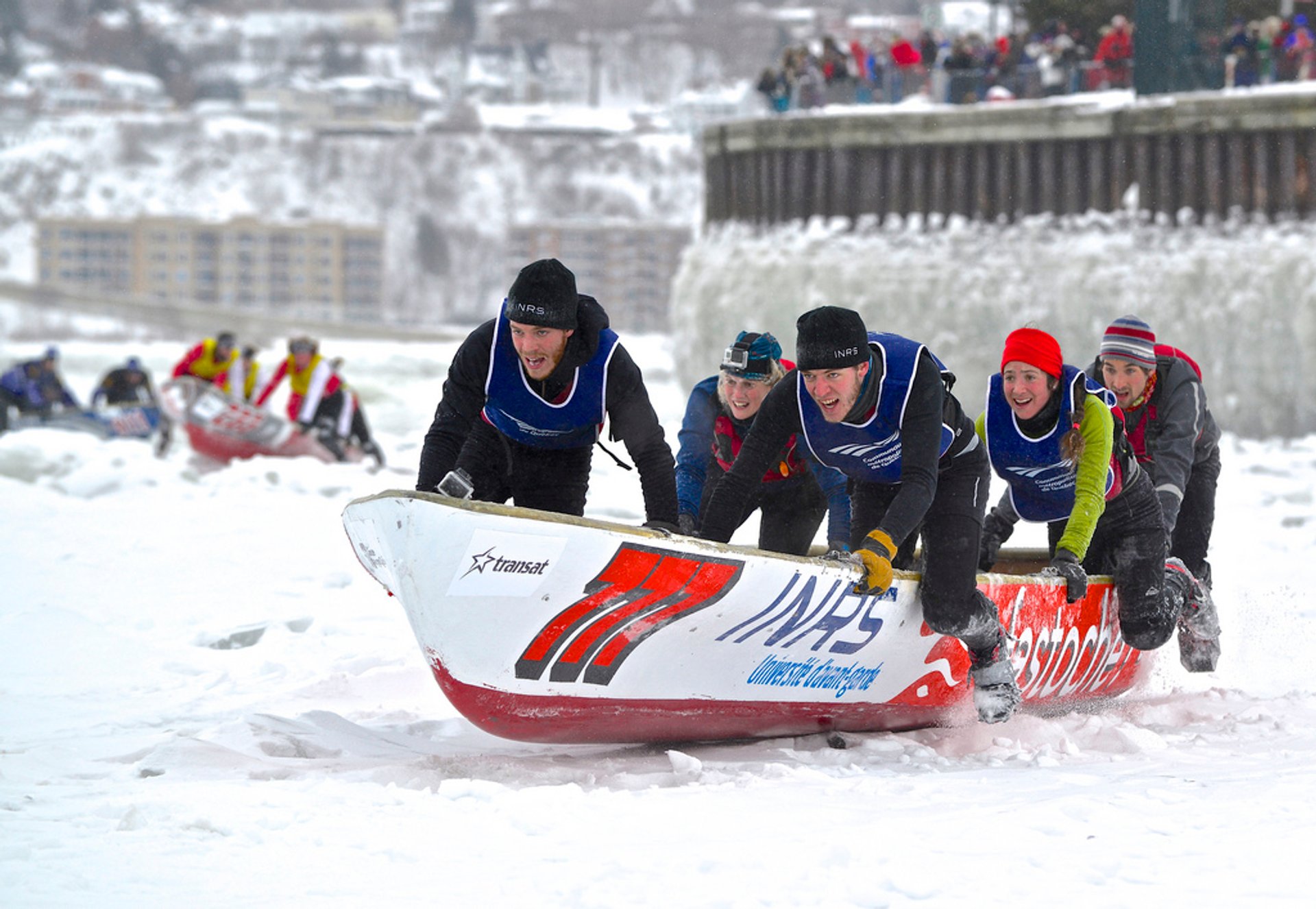 Quebec Ice Canoeing 