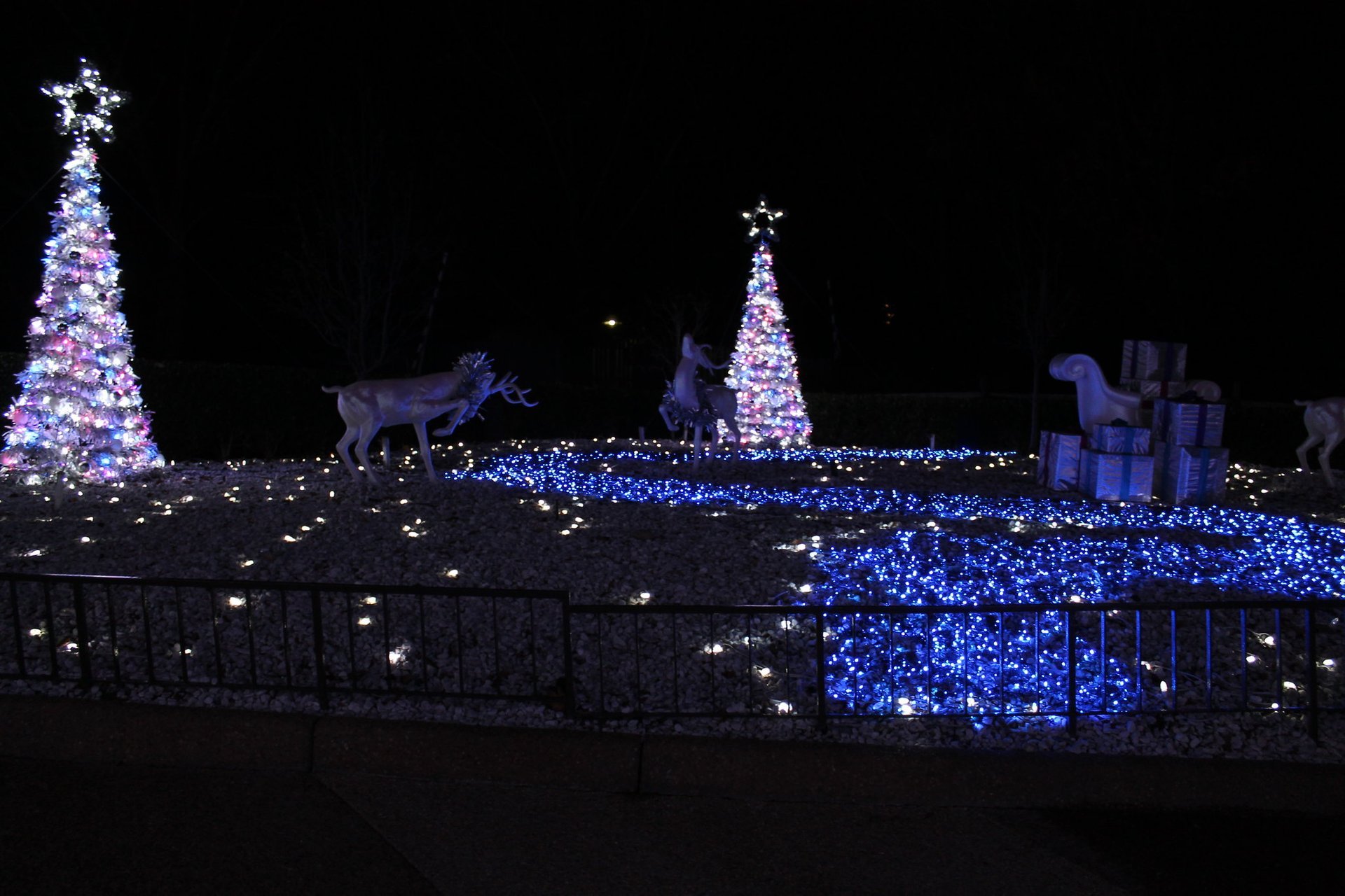 Luzes de Navidad a través de Virginia