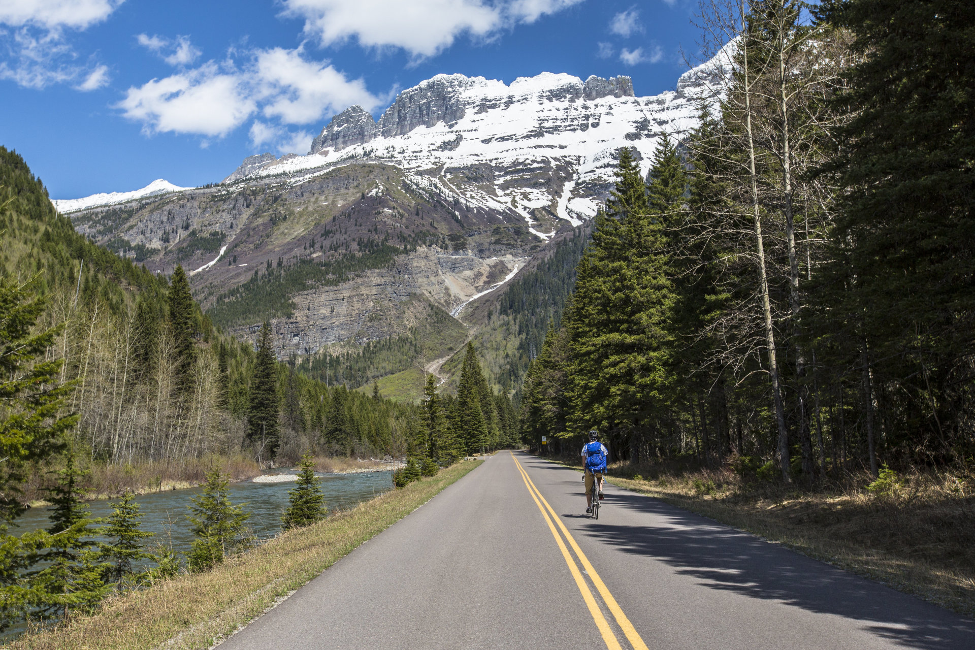 Ciclismo nel Parco Nazionale Glaciale