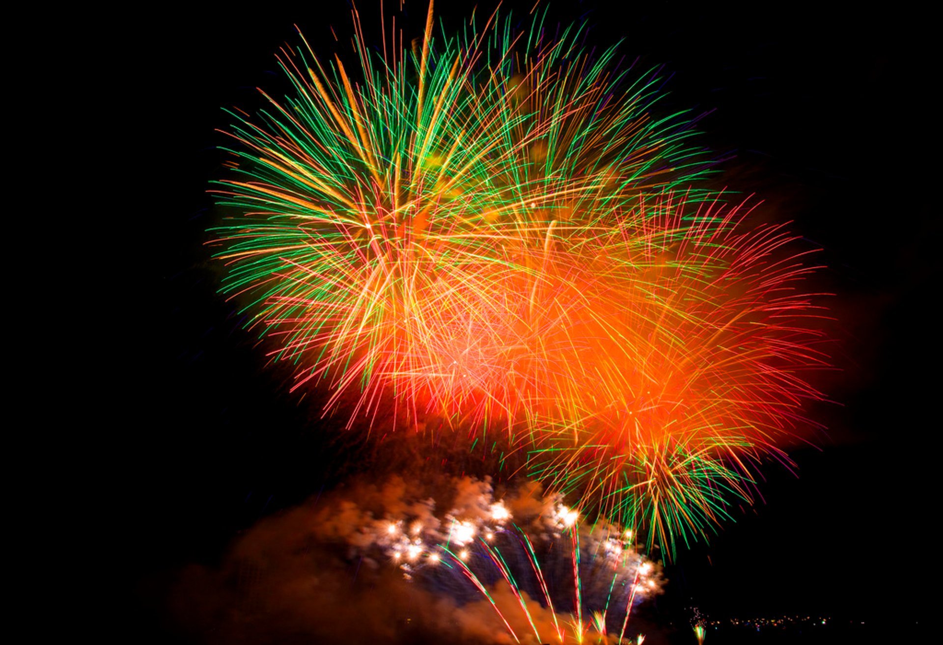 Feux d'artifice de la fête du Canada