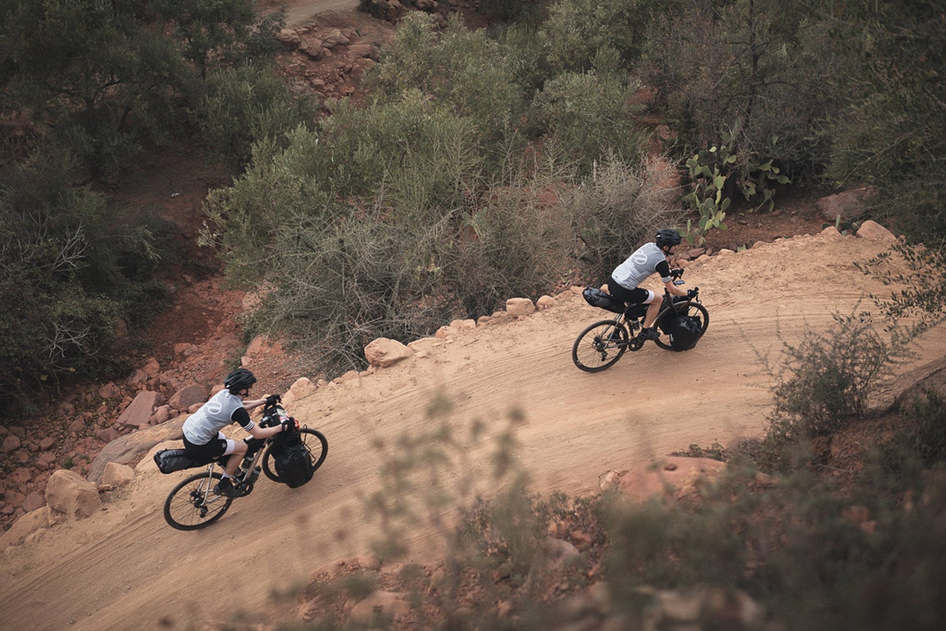 Ciclismo de montaña en las montañas del Atlas