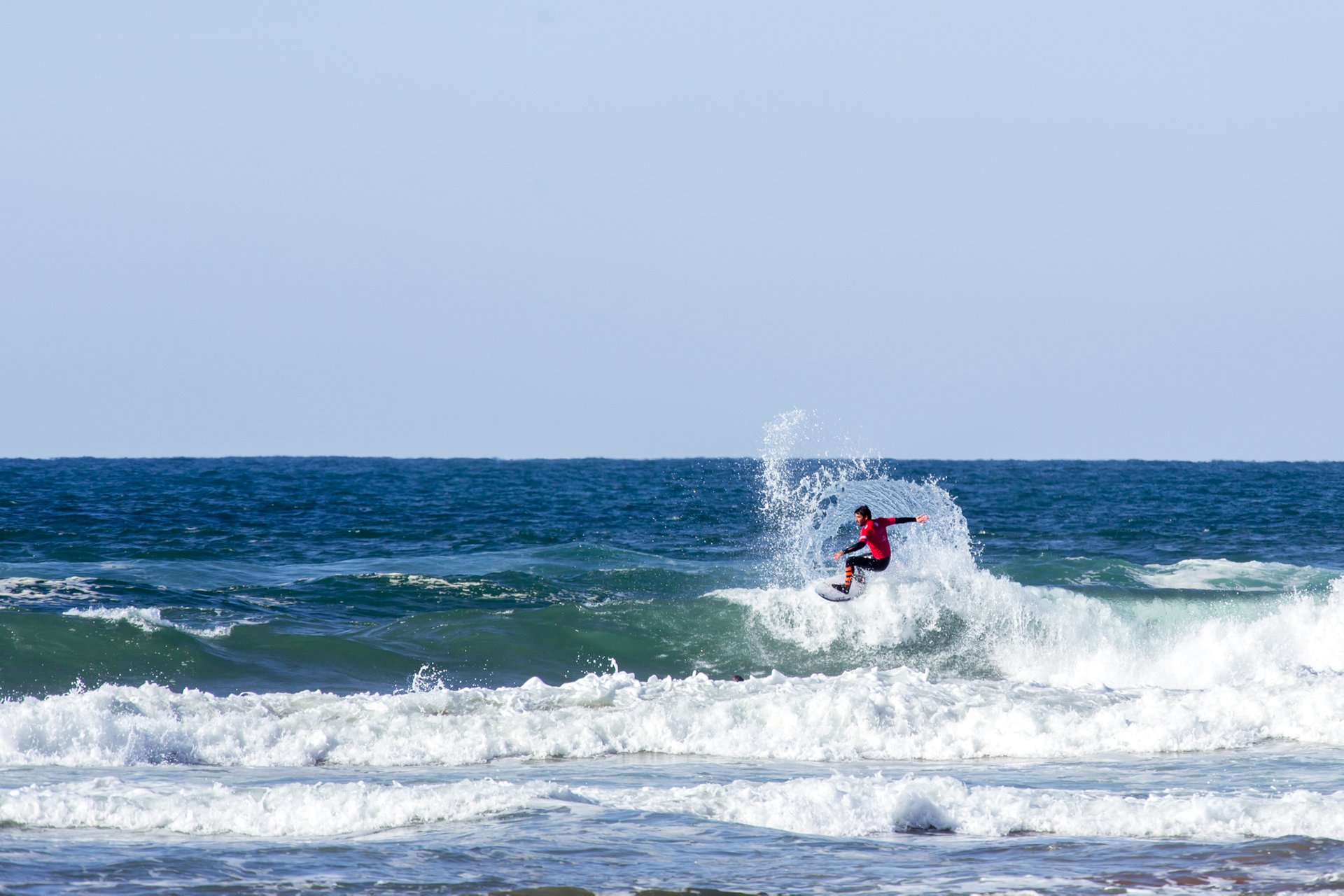 Surfing in Zarautz