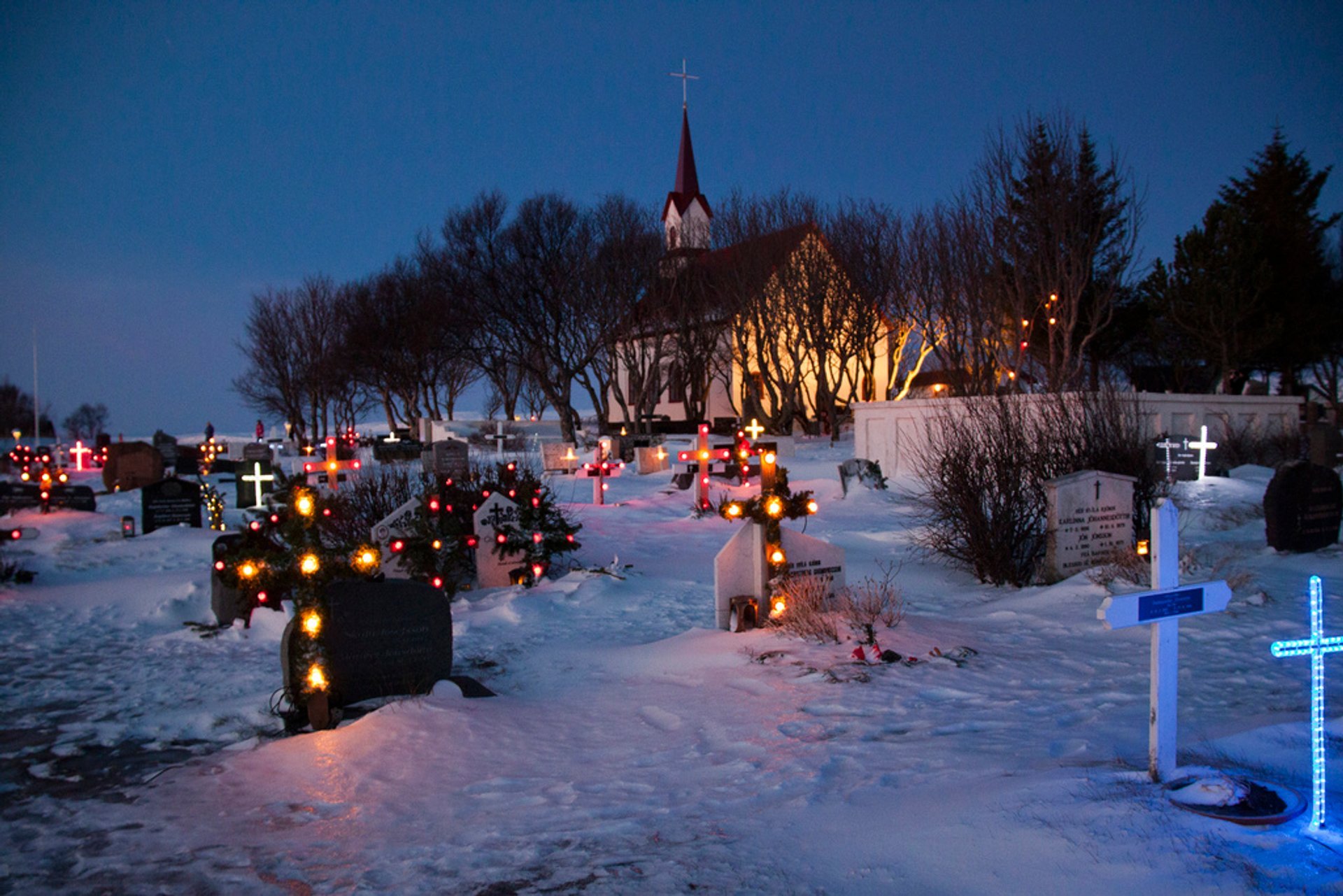 Illuminated Gravestones