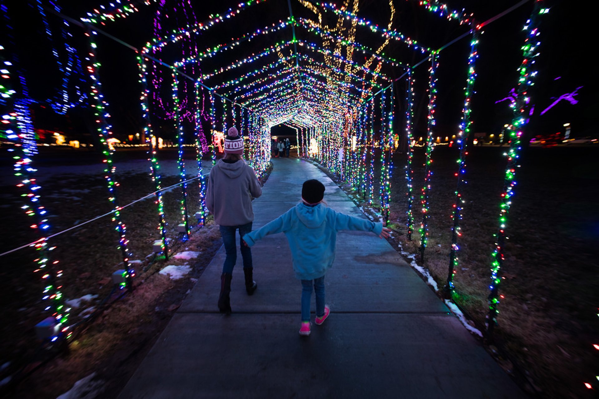 Weihnachtslichter in Salt Lake City