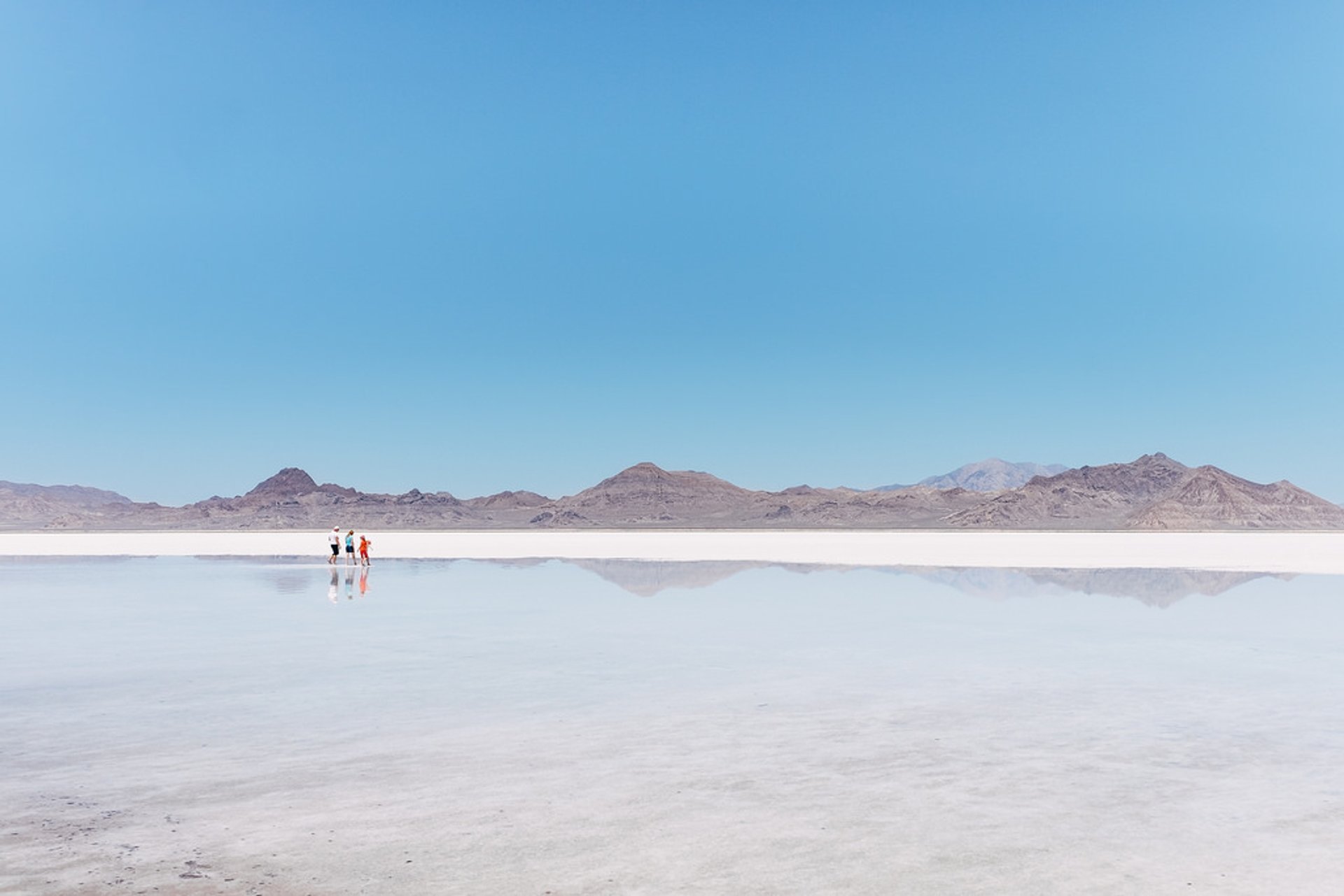 Salinas de Bonneville inundadas