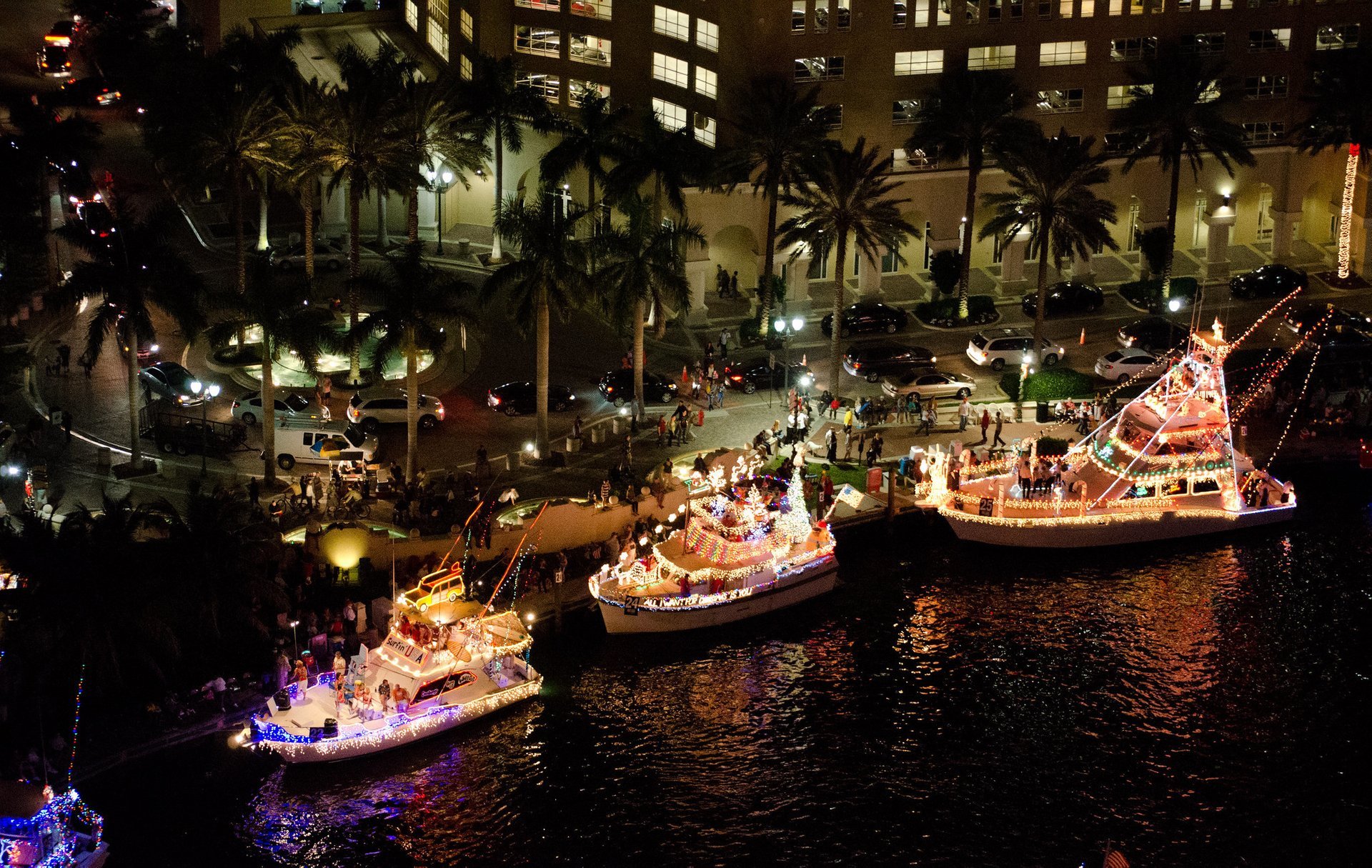 The Seminole Hard Rock Winterfest Boat Parade 2024 à Fort Lauderdale