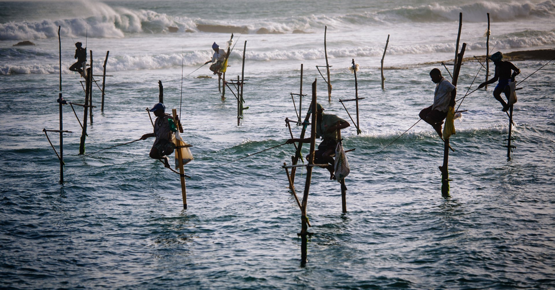 Pêche sur échasses