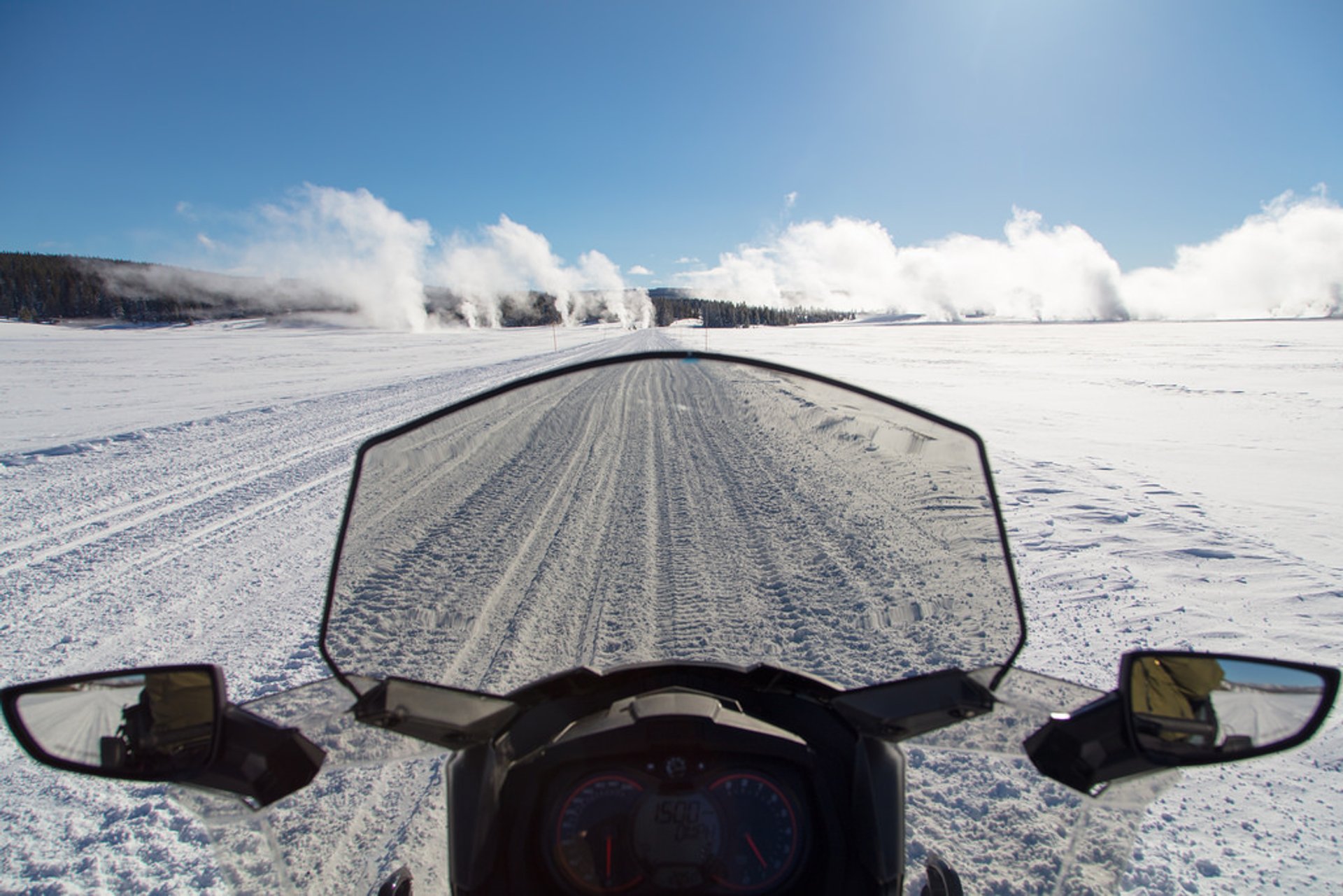 Schneemobil fahren