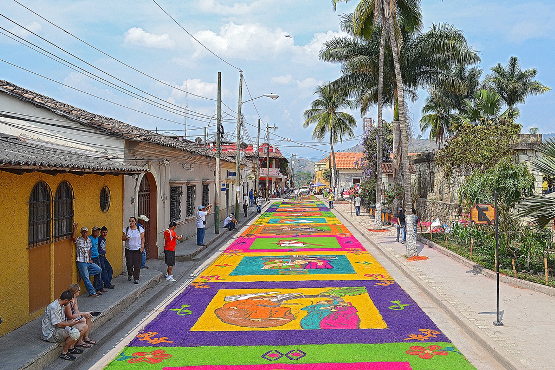 Holy Week (Semana Santa) & Easter. Comayagua Street Carpets 2022 in