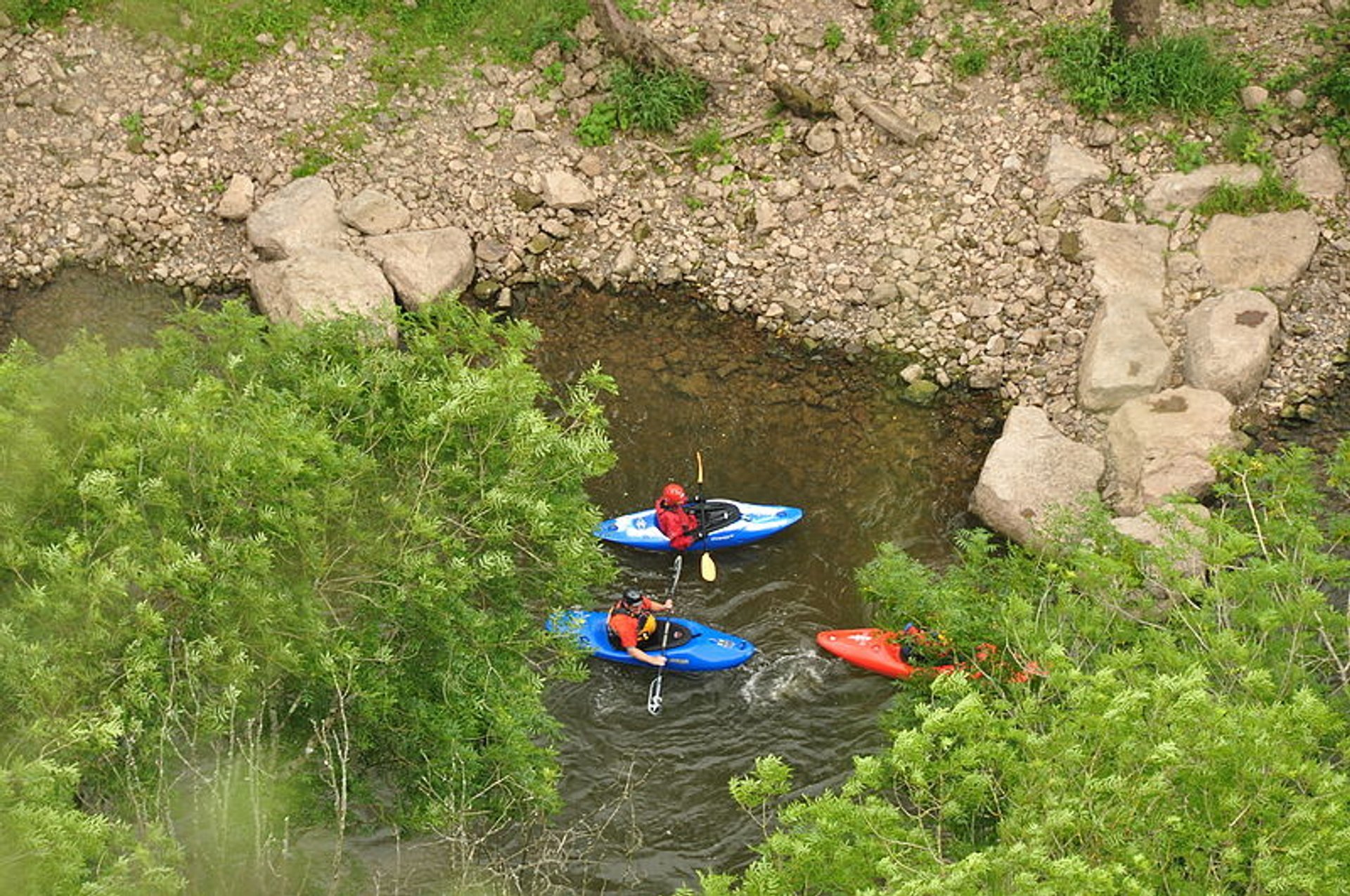 Kanufahren auf dem Wye-Fluss