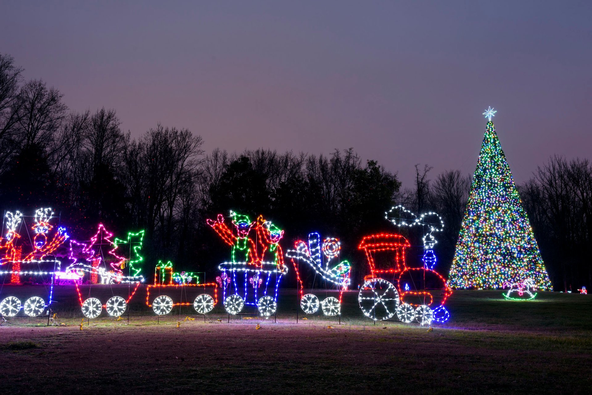 Luzes de Natal perto de Maryland