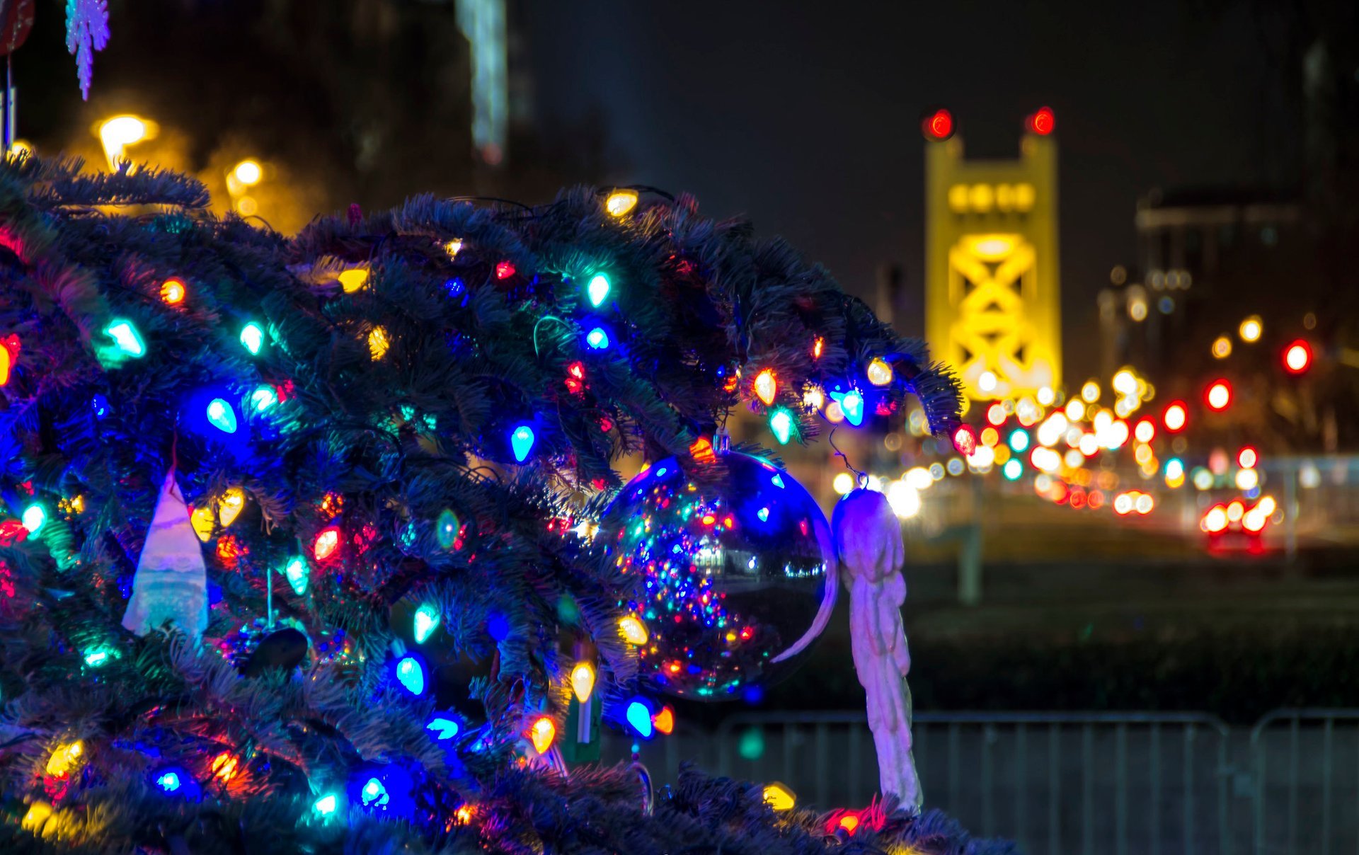 Lumières de Noël à Sacramento