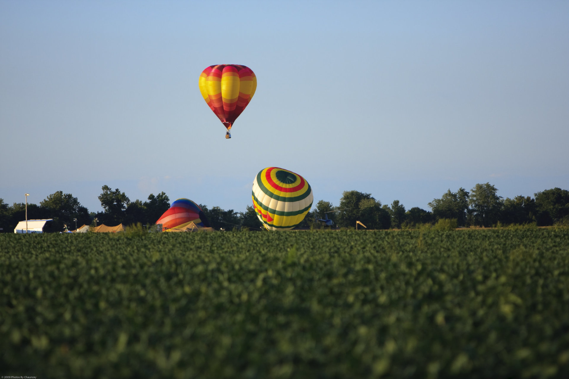 Ballons au-dessus de la Route 66 à Lincoln