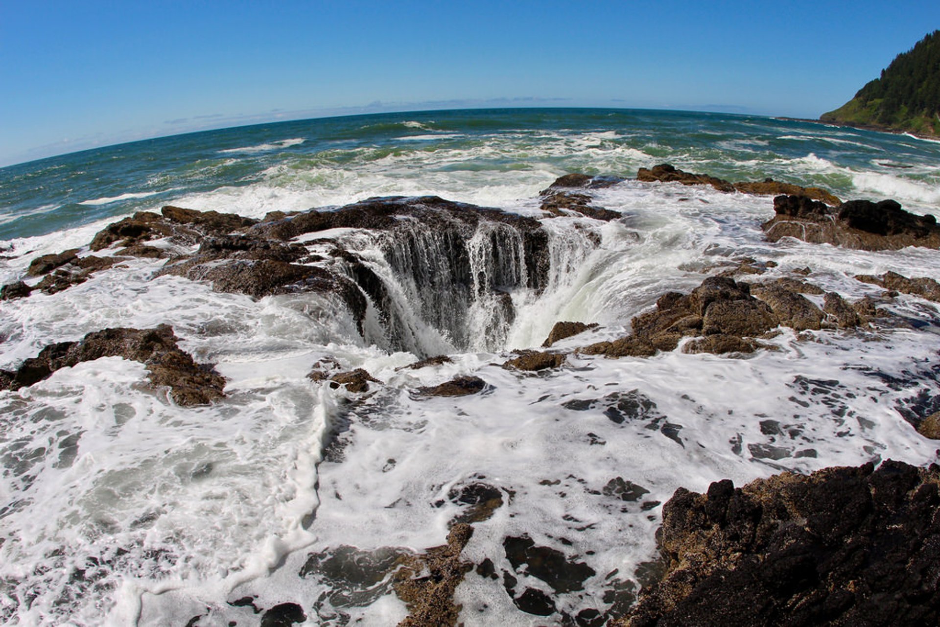 Thor's Well in Portland, 2024