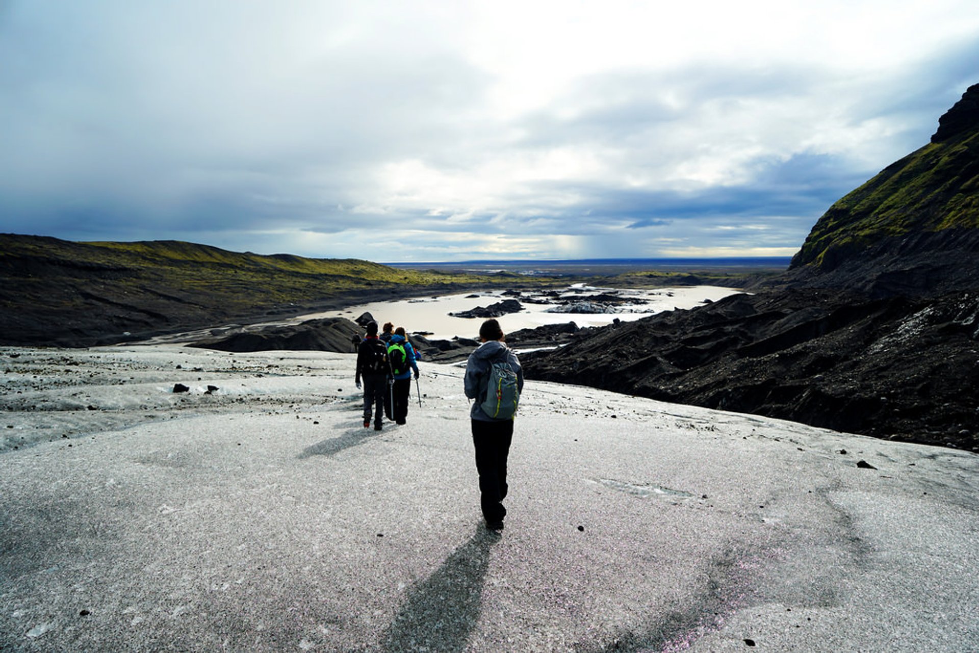 Caminando por el glaciar