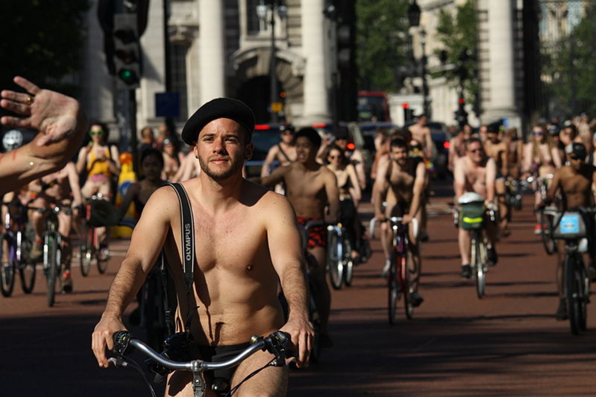 Naked women riding discount bikes