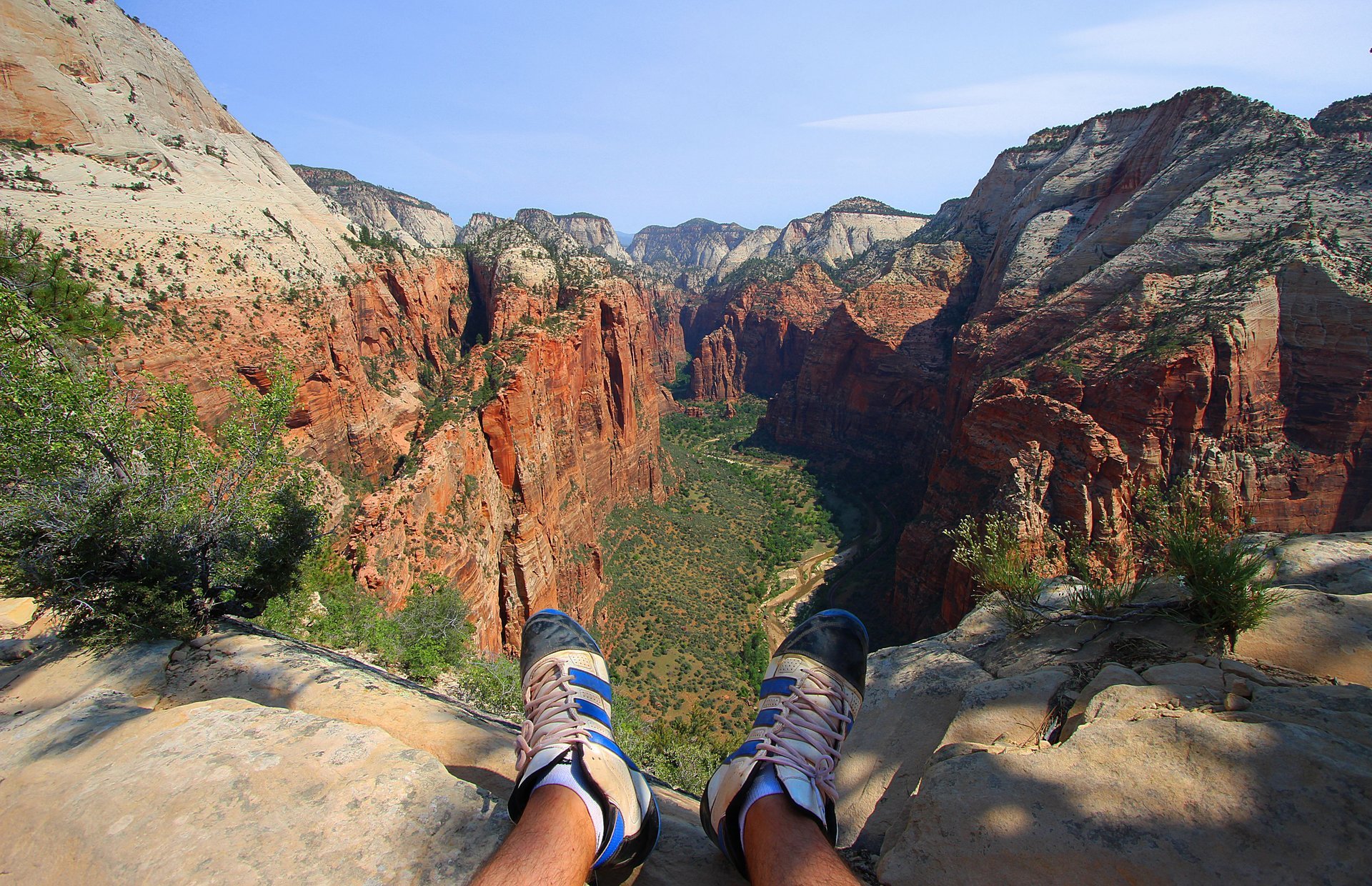 Escalada de la roca de Zion