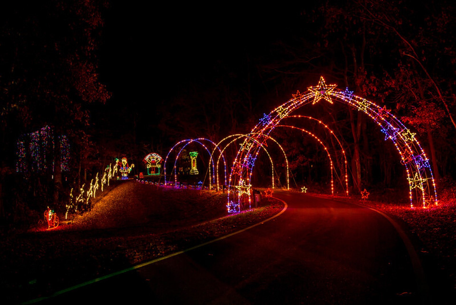 Luzes de Natal perto de Maryland