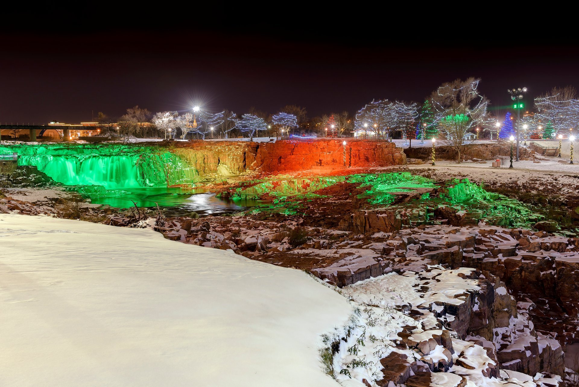 Winter Wonderland en Falls Park