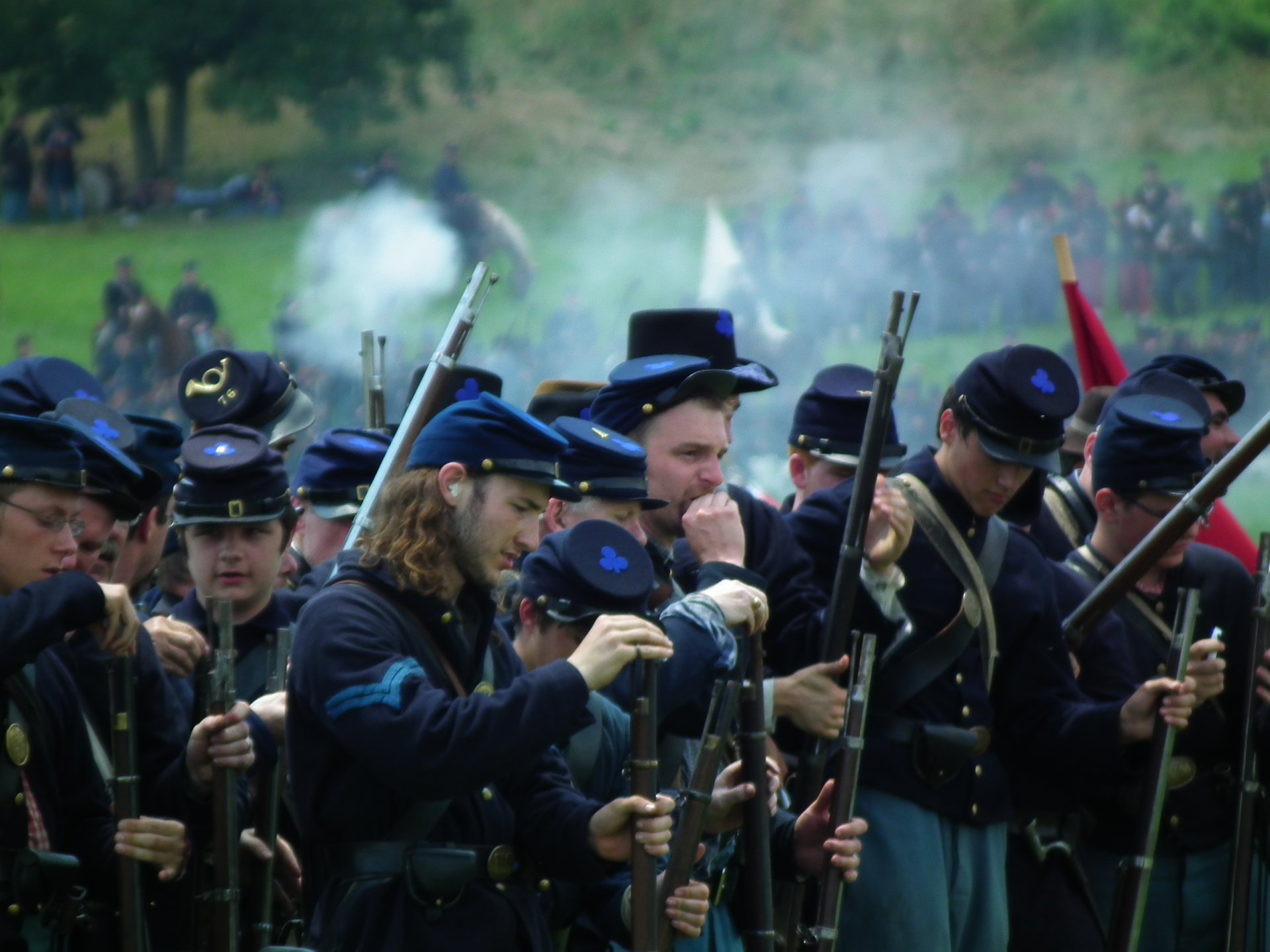 Rievocazione della battaglia della guerra civile di Gettysburg