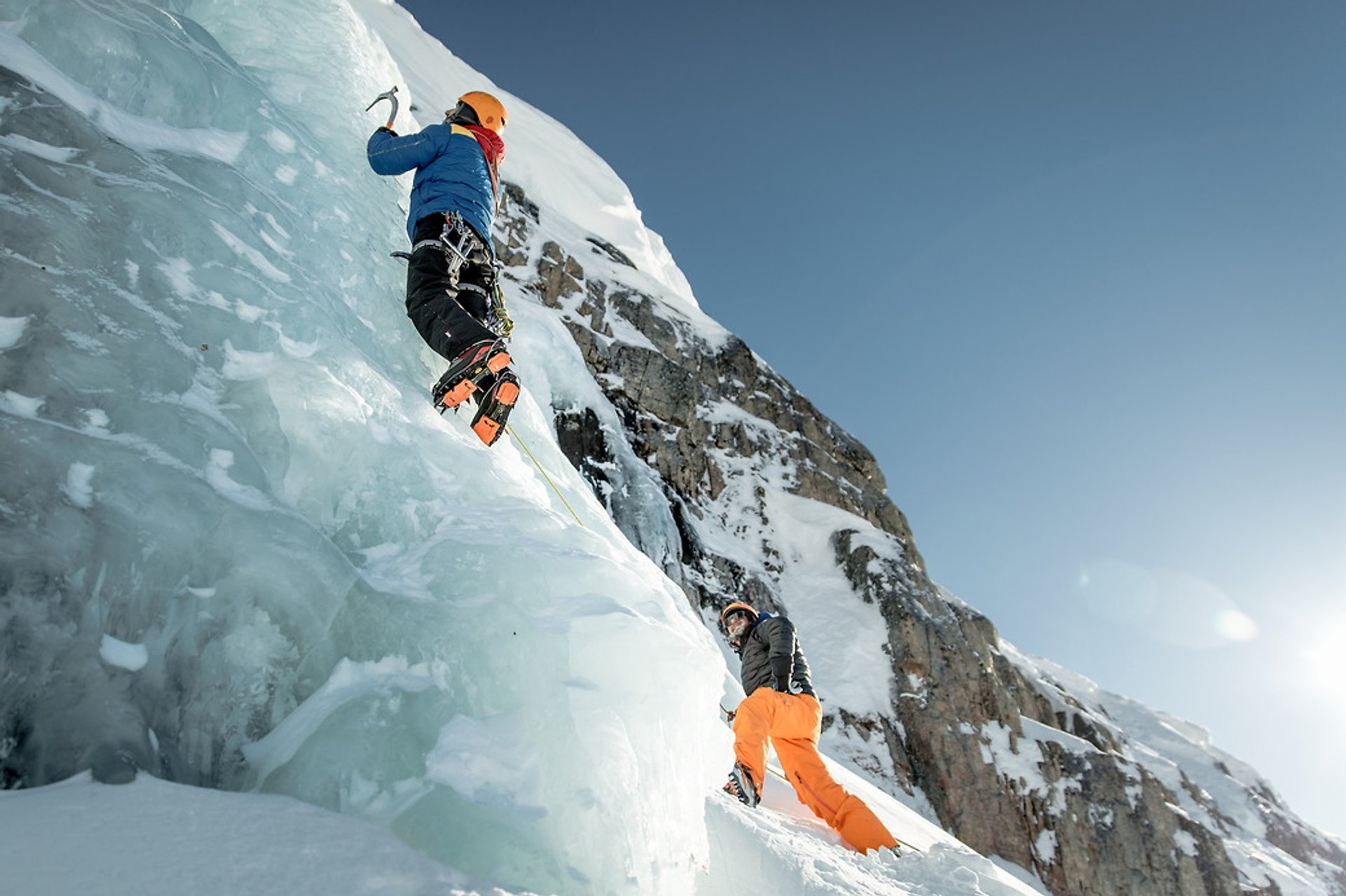 Escalada de gelo e alpinismo